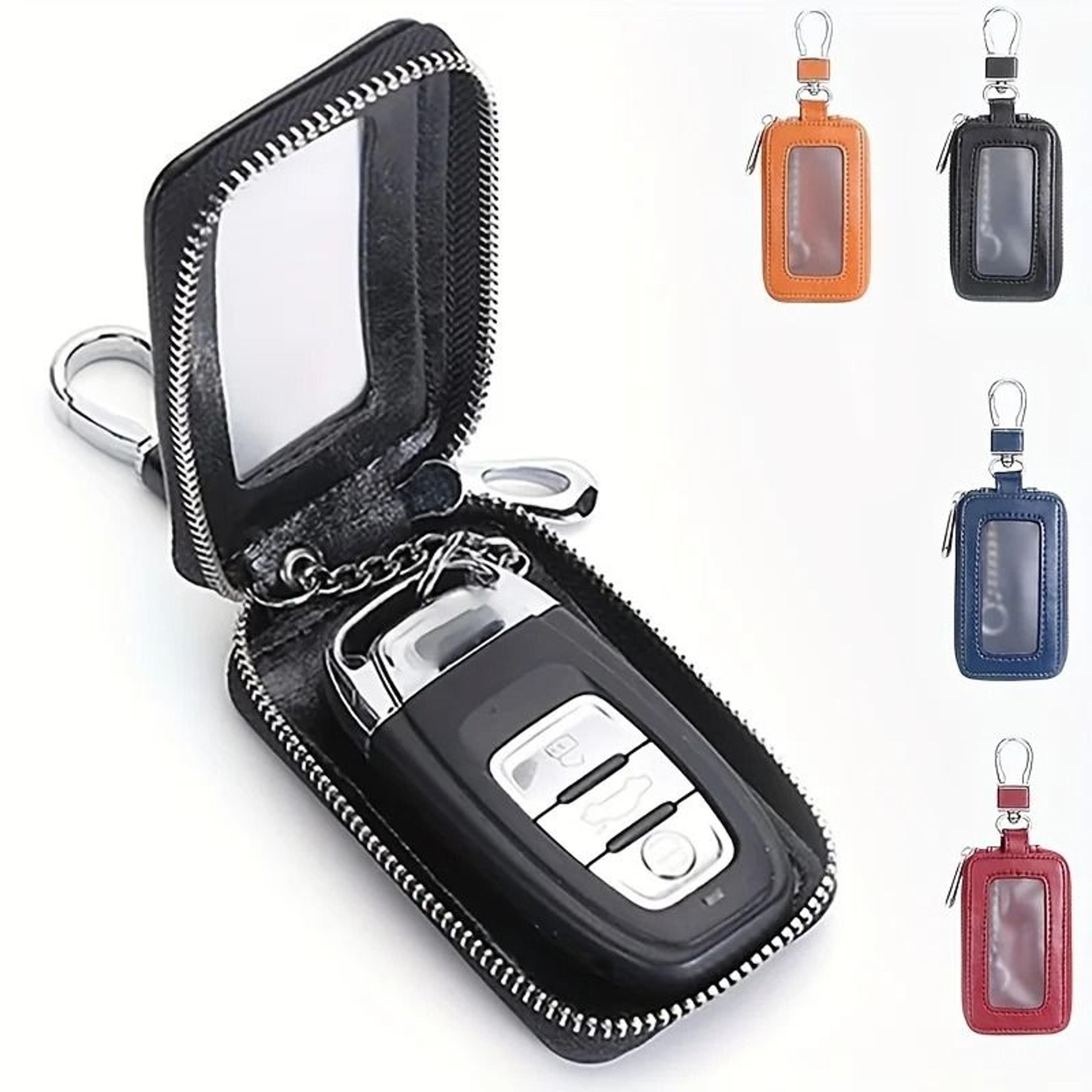 Universal Leather Car Key Fob Case  Premium Smart Key Holder And Remote Keychain Bag 0