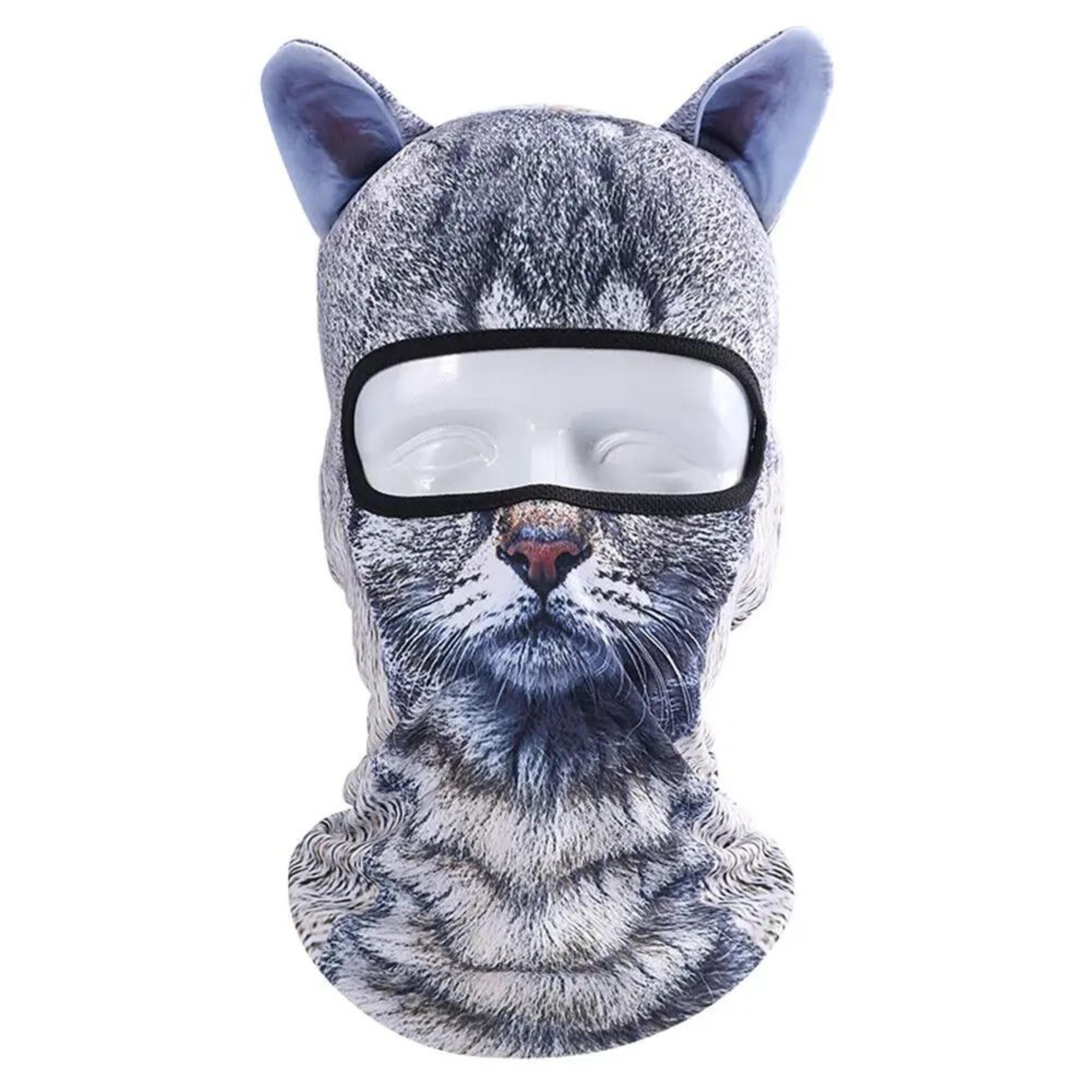 3D Animal Balaclava Full Face Mask Funny Windproof Ski Hat And Neck Gaiter With Ears For Cycling An 8