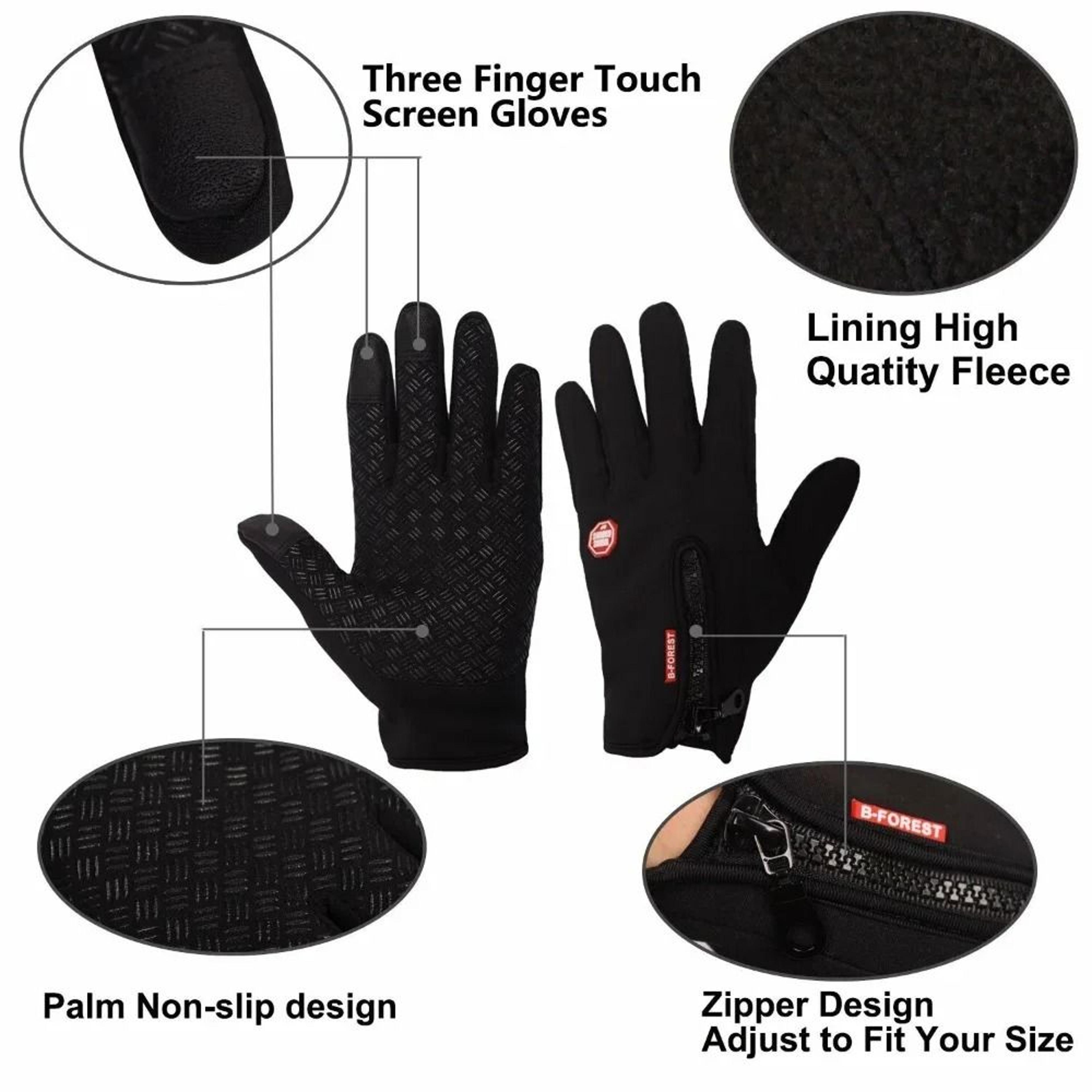 Winter Touch Screen Windproof Thermal Gloves For Cold Weather Outdoor Cycling And Sports 3