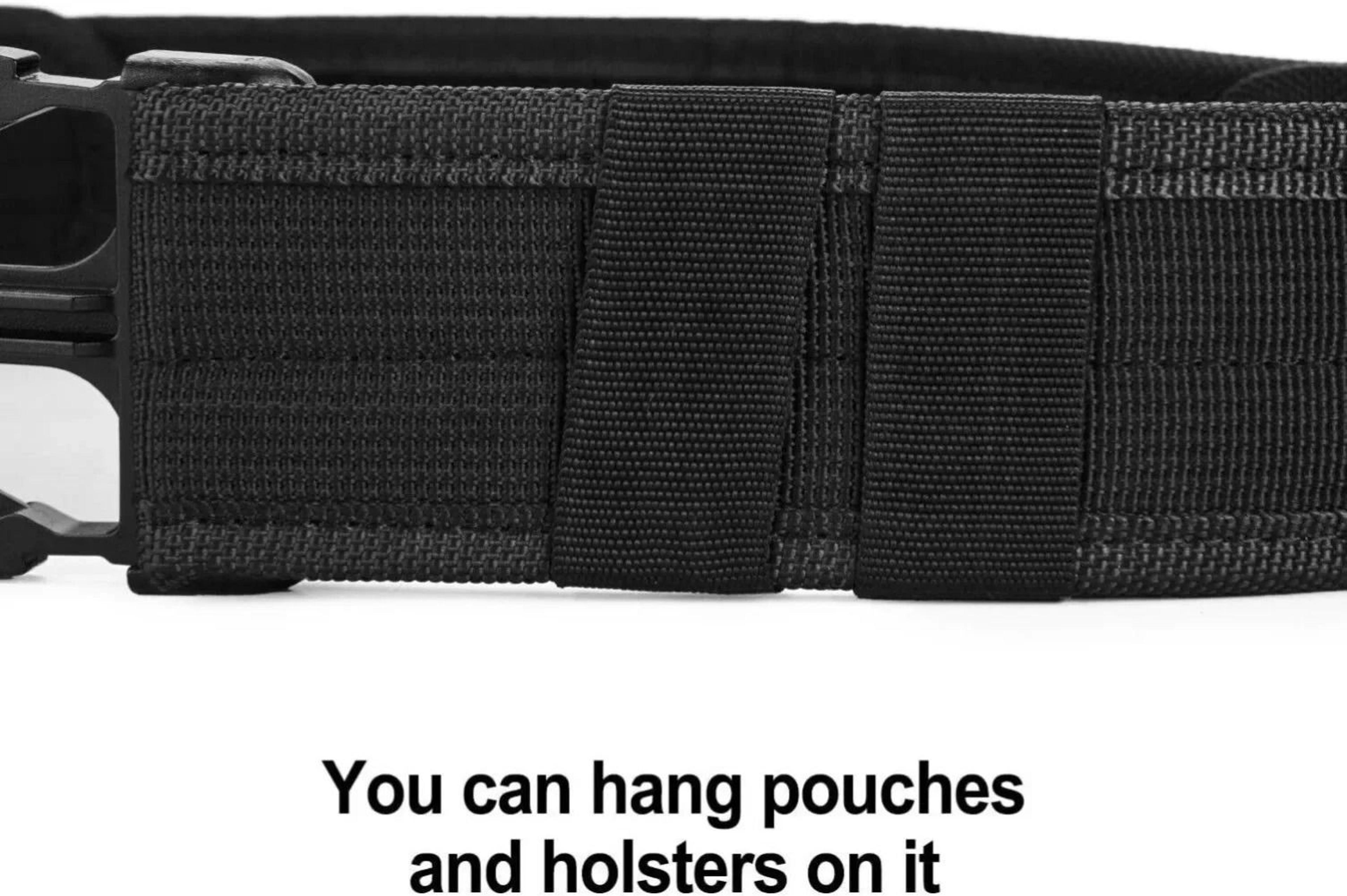 Tactical Military Style Nylon Waist Belt With Quick Release Buckle Adjustable Army Police Utility B 4