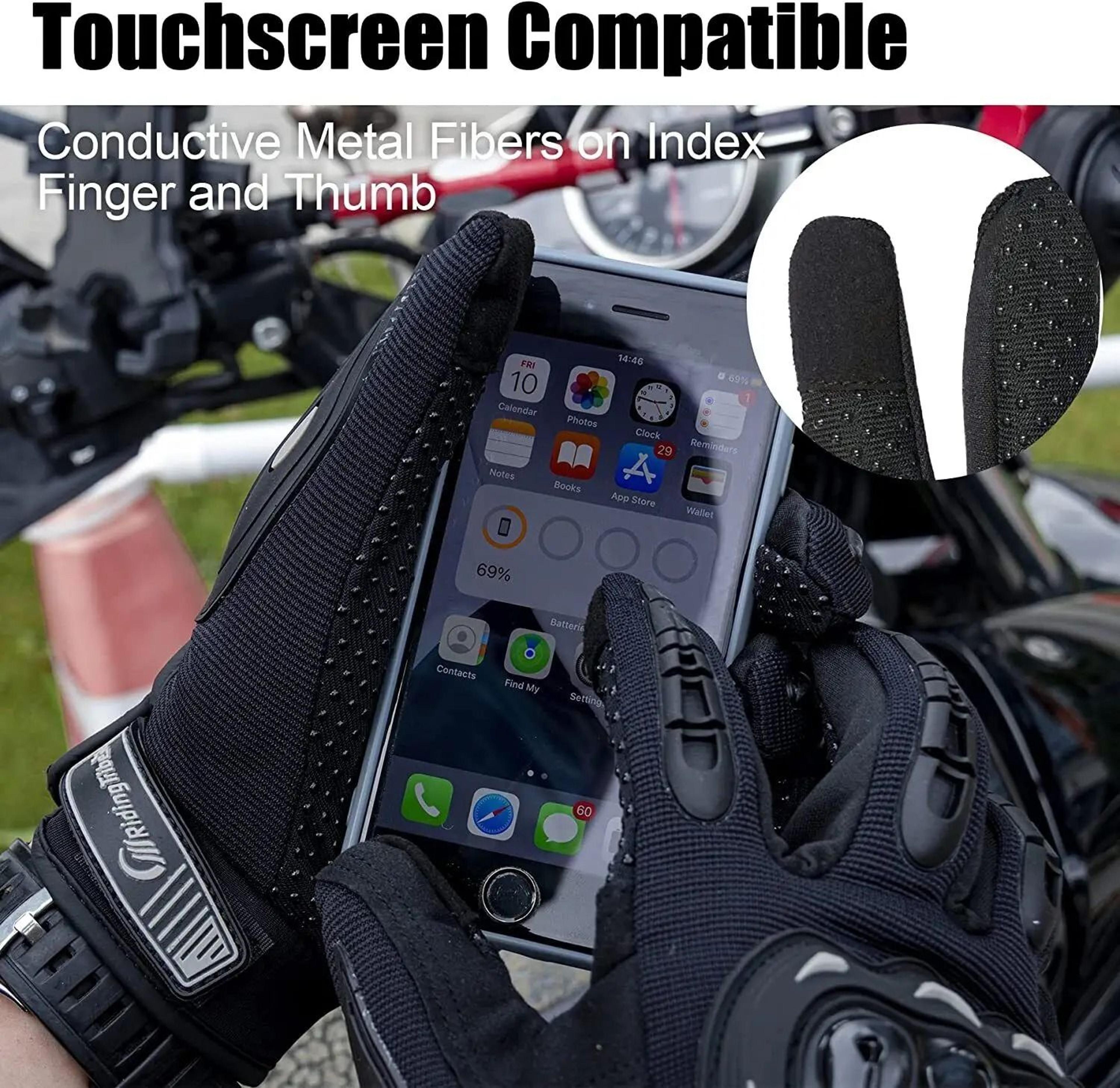Full Finger Touchscreen Motorcycle Gloves For BMX ATV MTB Riding Road Racing And Motocross 5