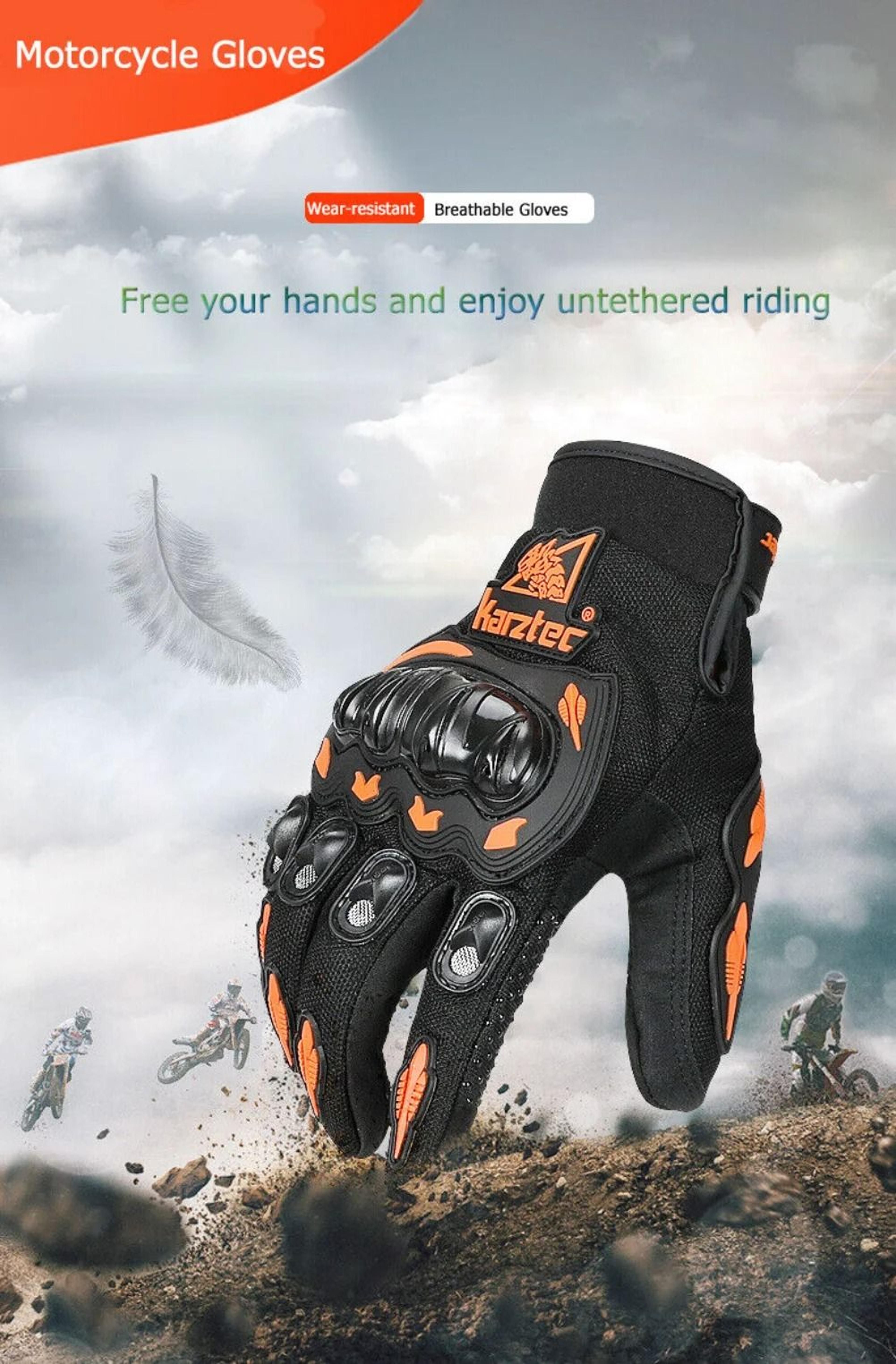 FullFinger Touchscreen Motorcycle Gloves With AntiDrop And WearResistant Protection For AllSeason R 2