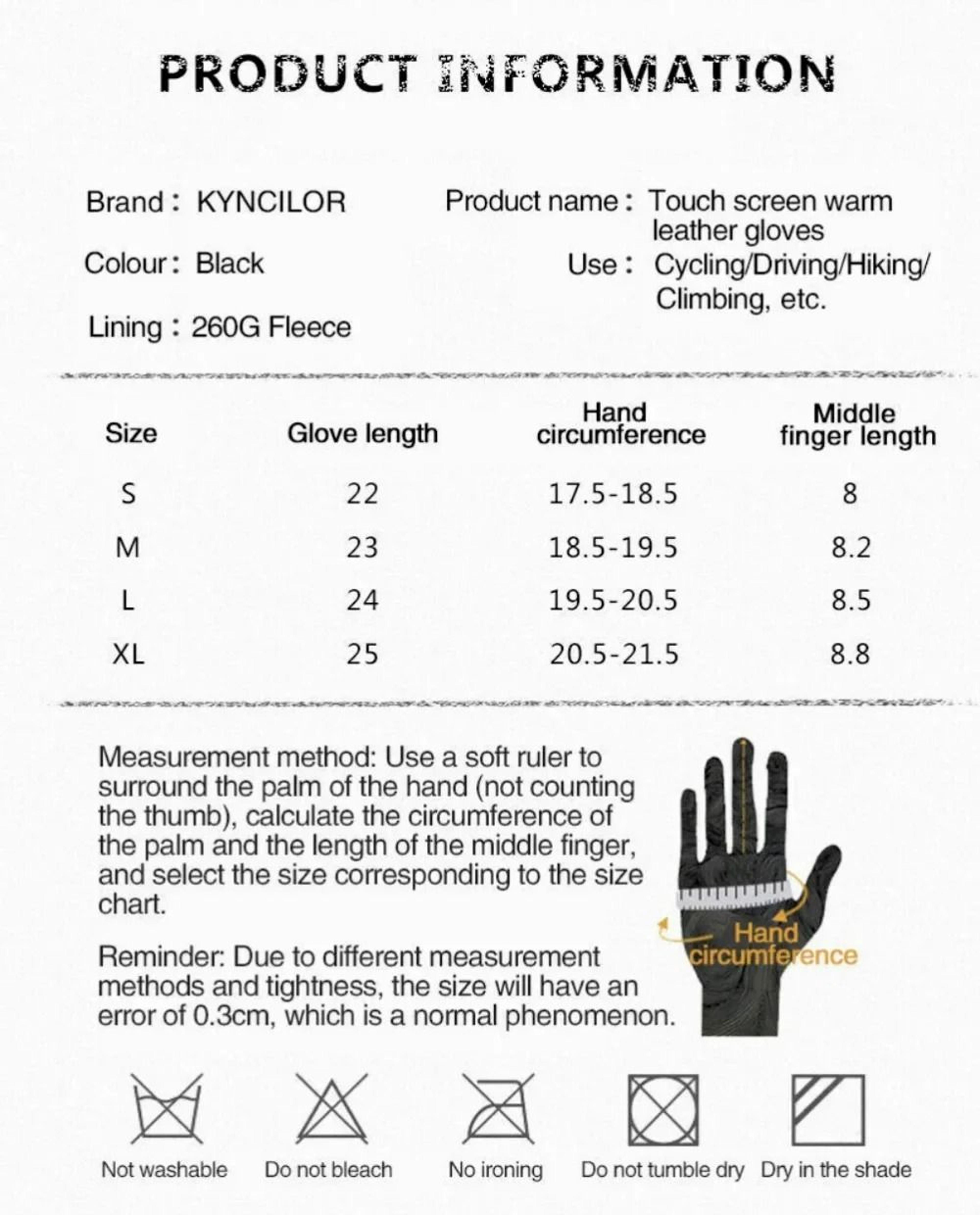 Winter Leather Thermal Windproof And Waterproof Touchscreen Gloves For Driving Skiing And Outdoor S 3