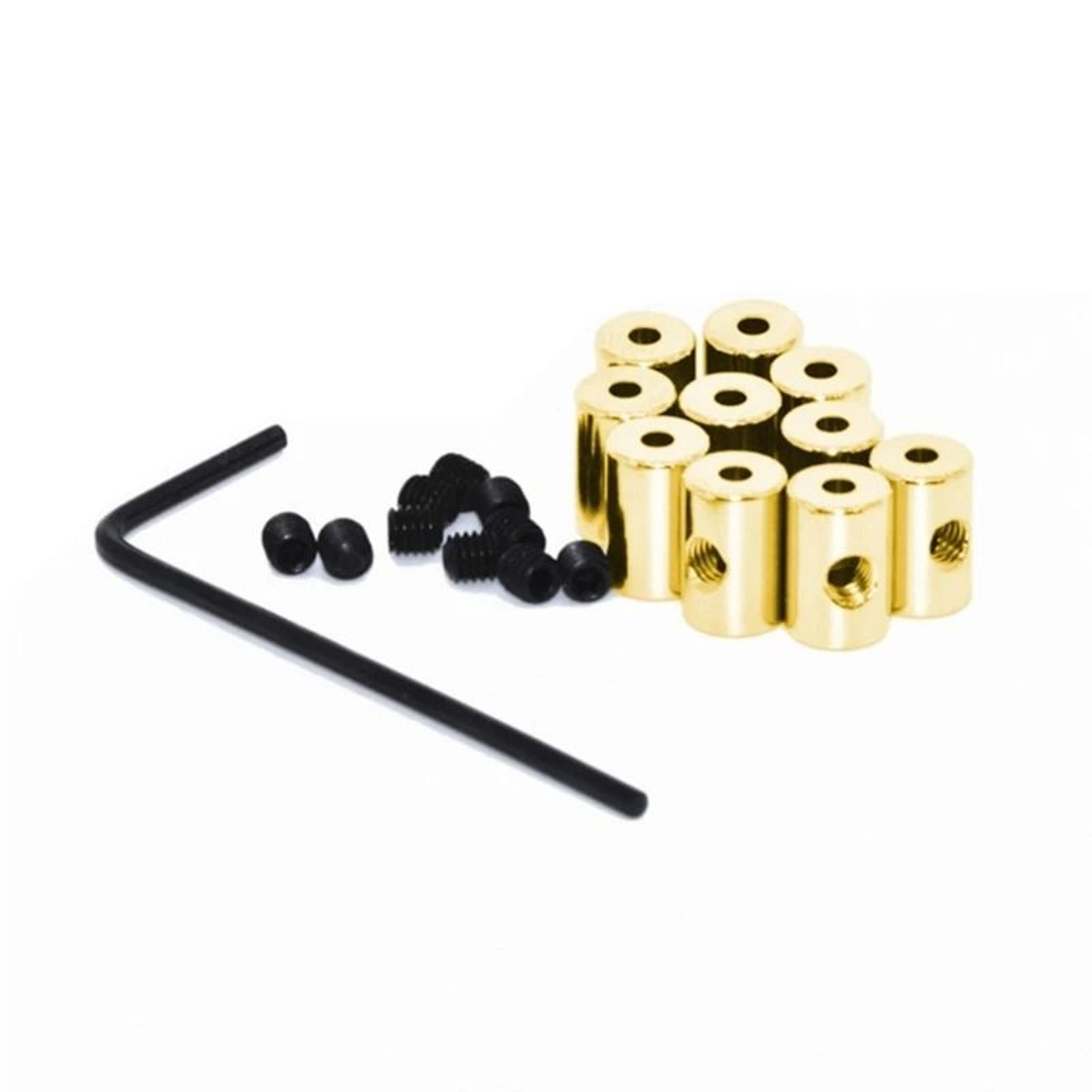 Pack Of 10 Gold Pin Locks Security Pin Backs And Locking Pin Keepers For Collectibles 7