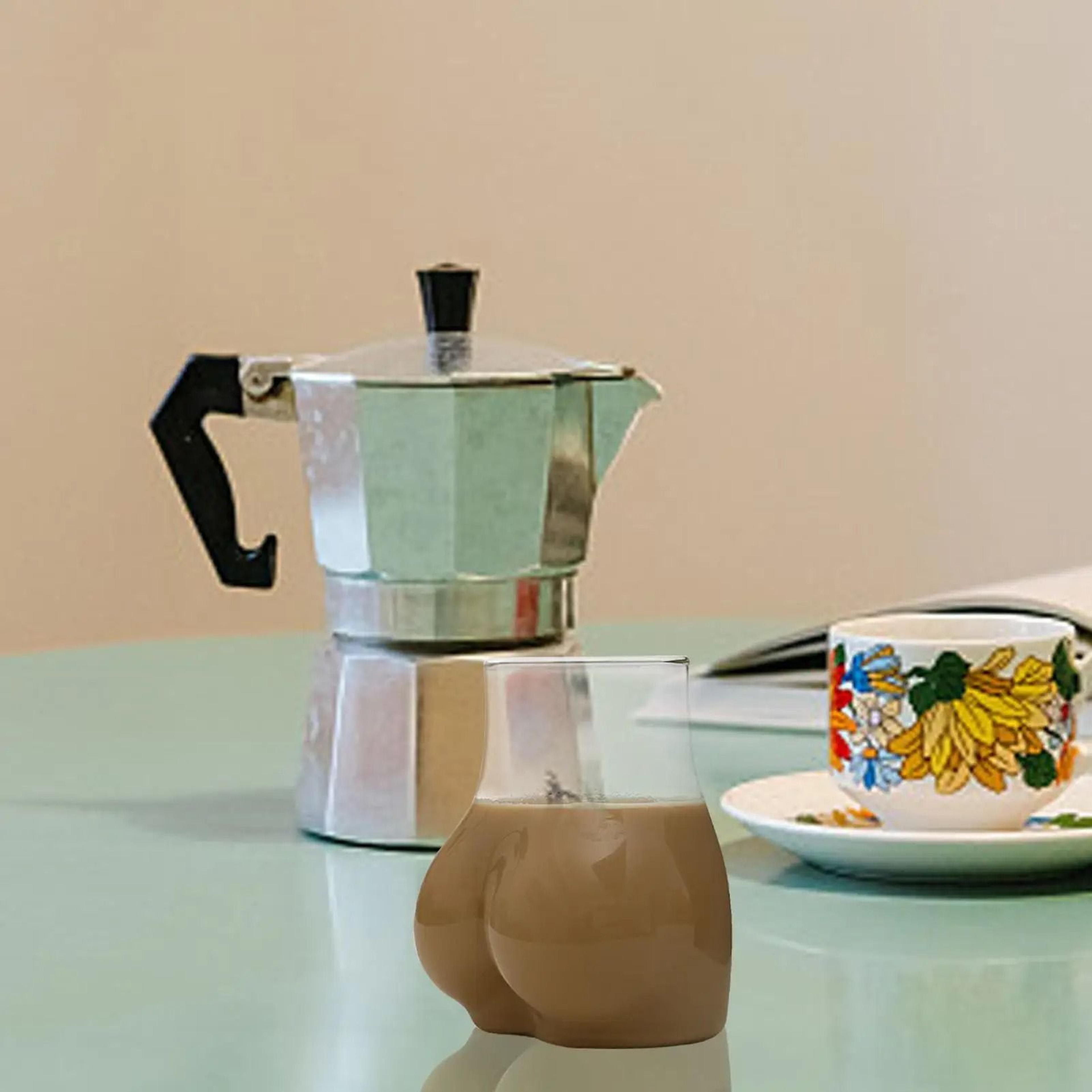 Transparent Glass Body Shape Mug 2