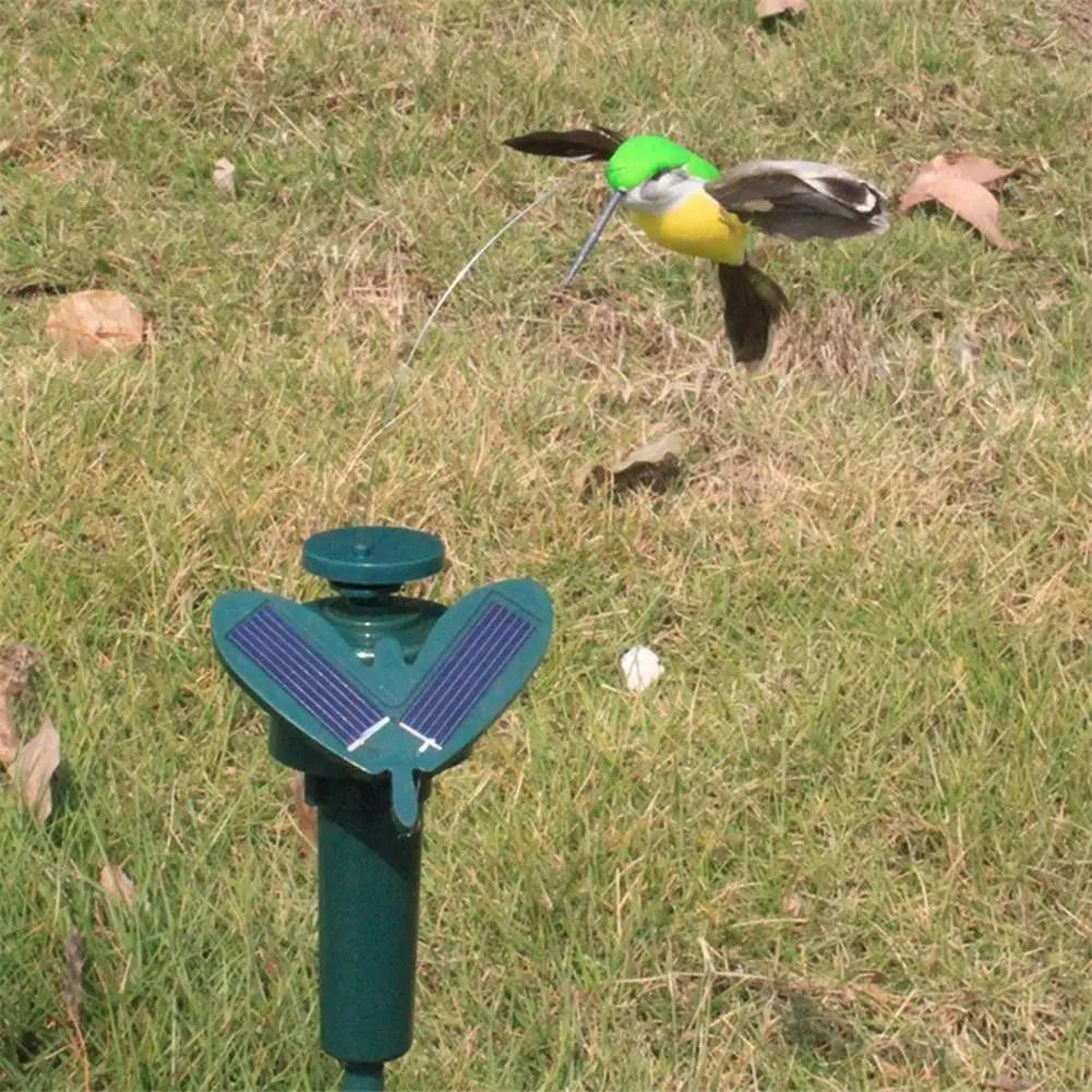 Solar Powered Flying Hummingbird Garden Decor 0