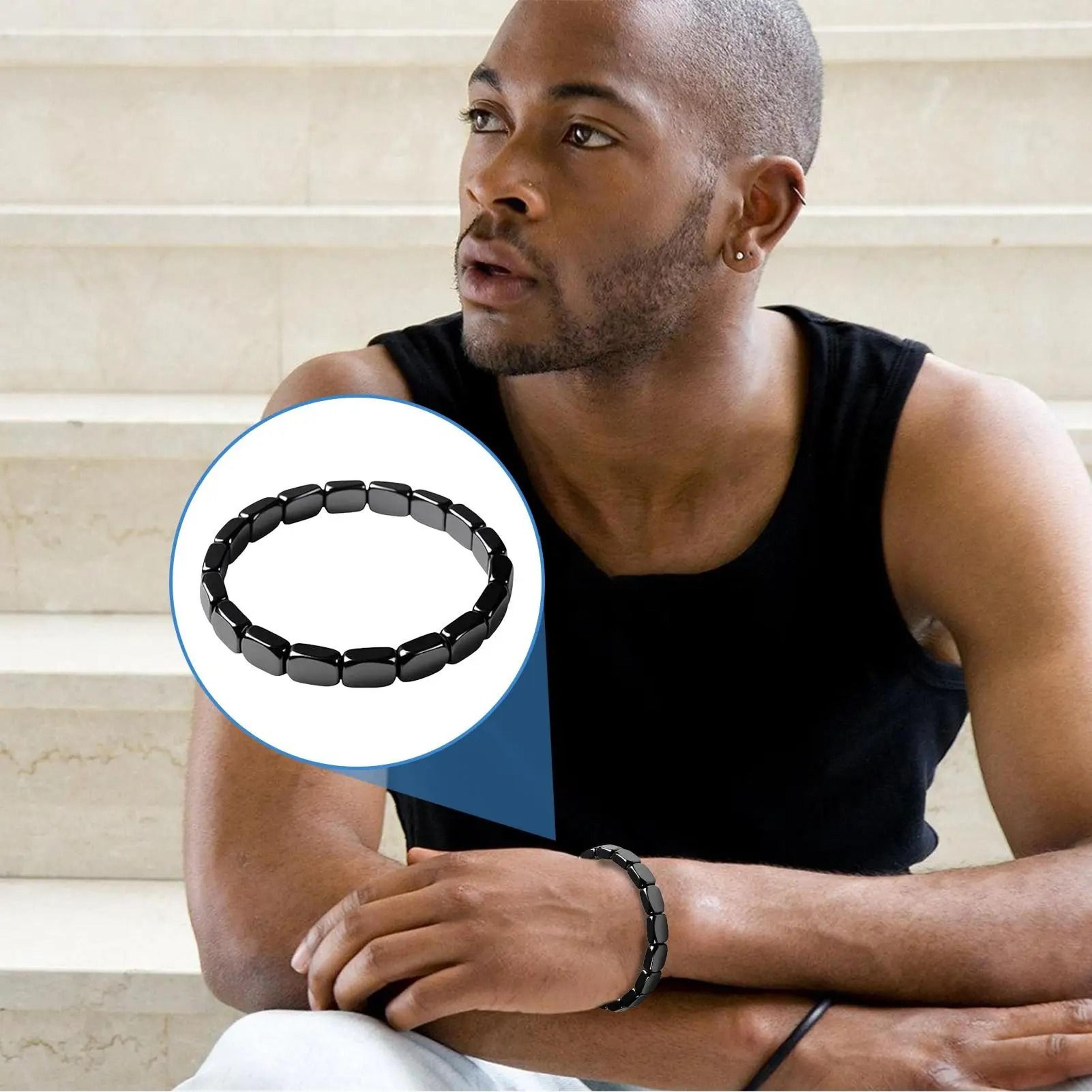 Natural Hematite Bracelet For Men 3