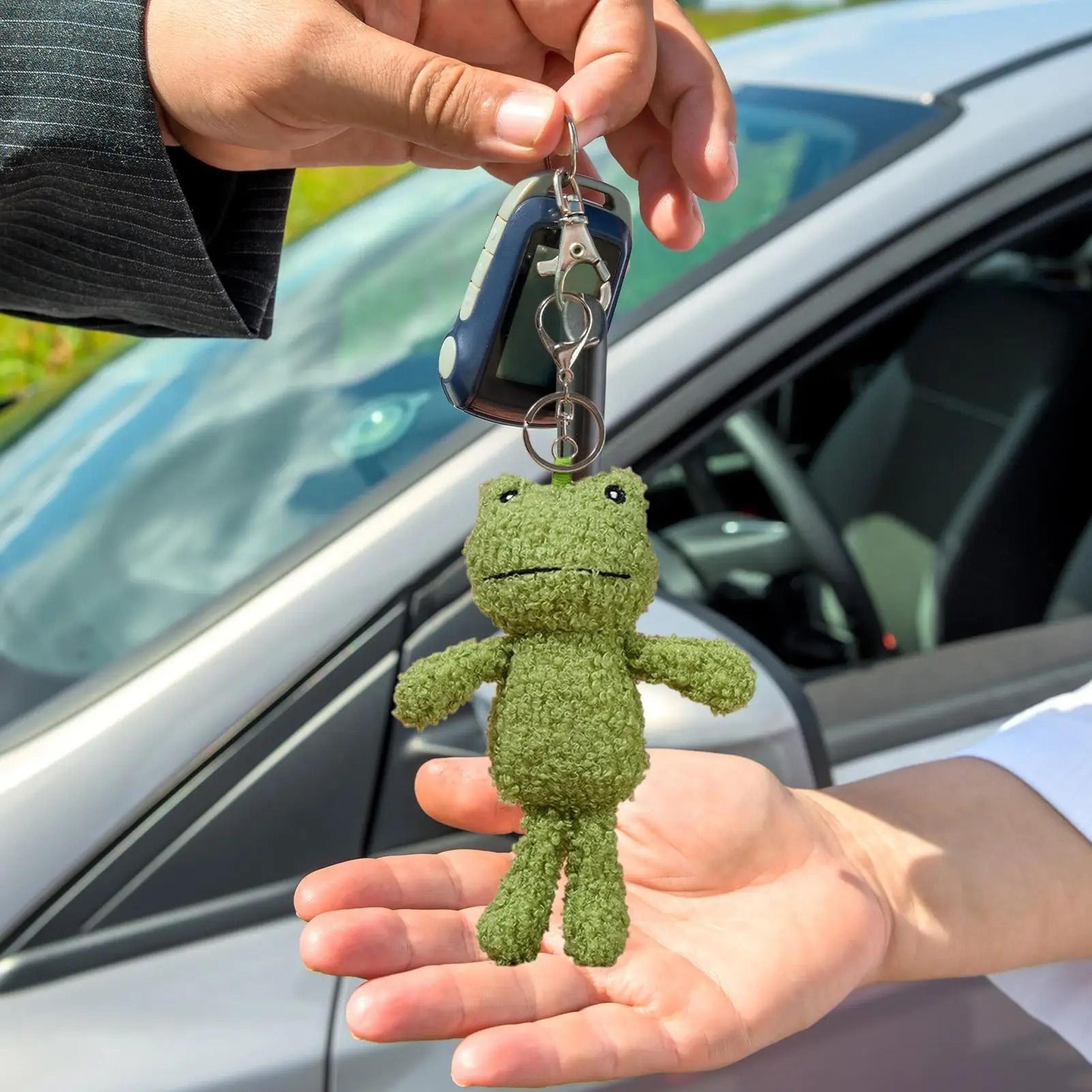 Plush Frog Keychain Bag Charm 0