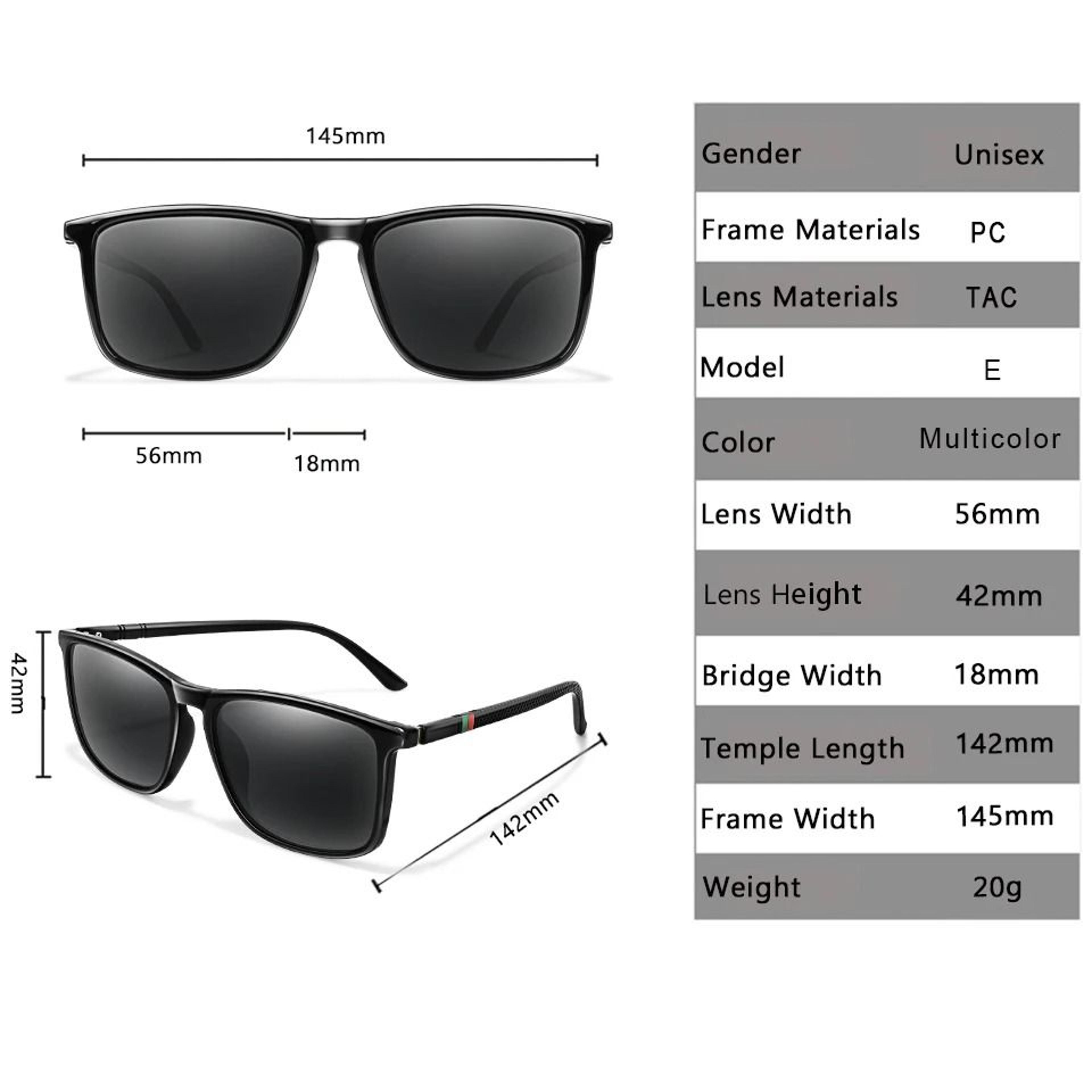 Vintage Square Polarized Sports Sunglasses 1