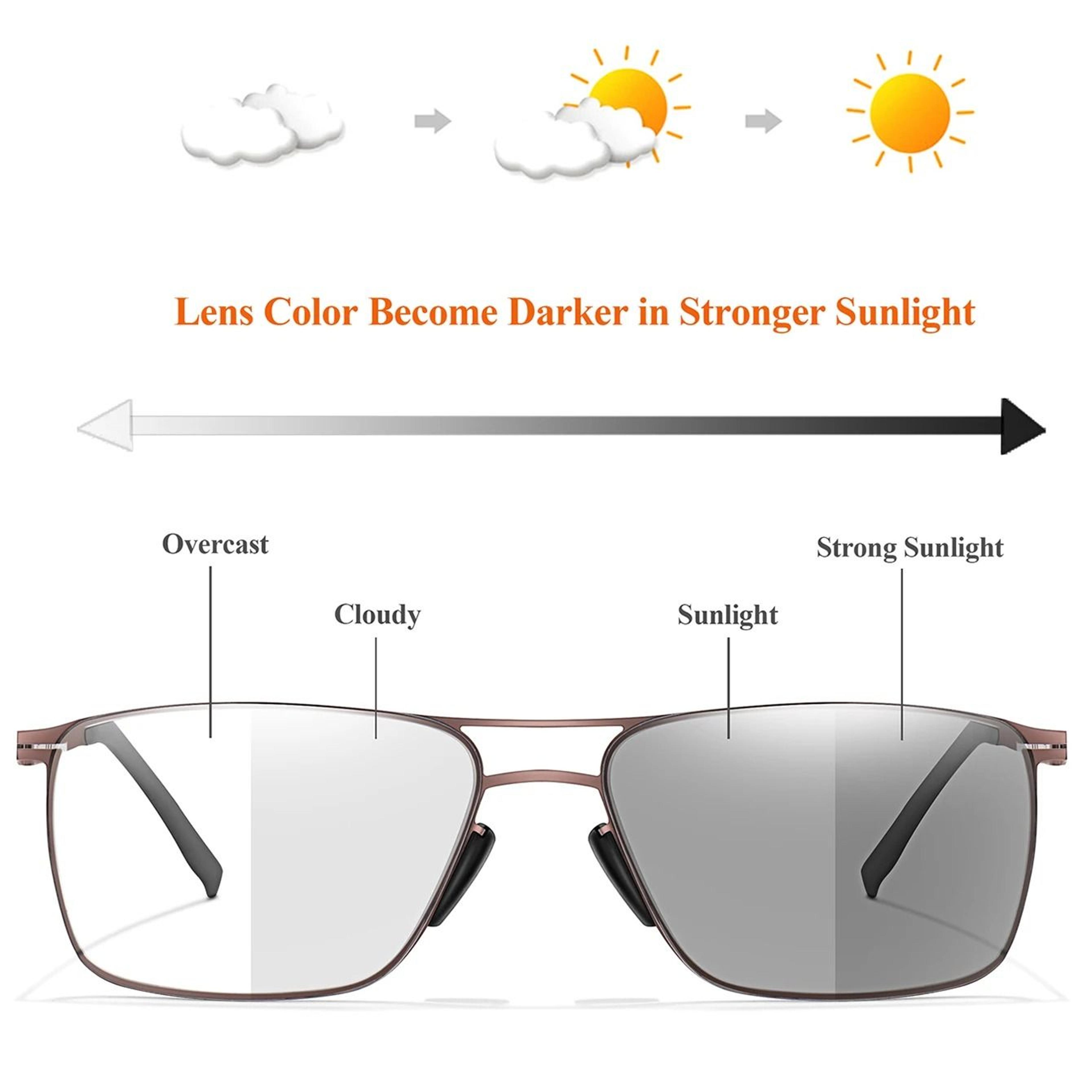 Photochromic Anti Blue Light Reading Glasses 0