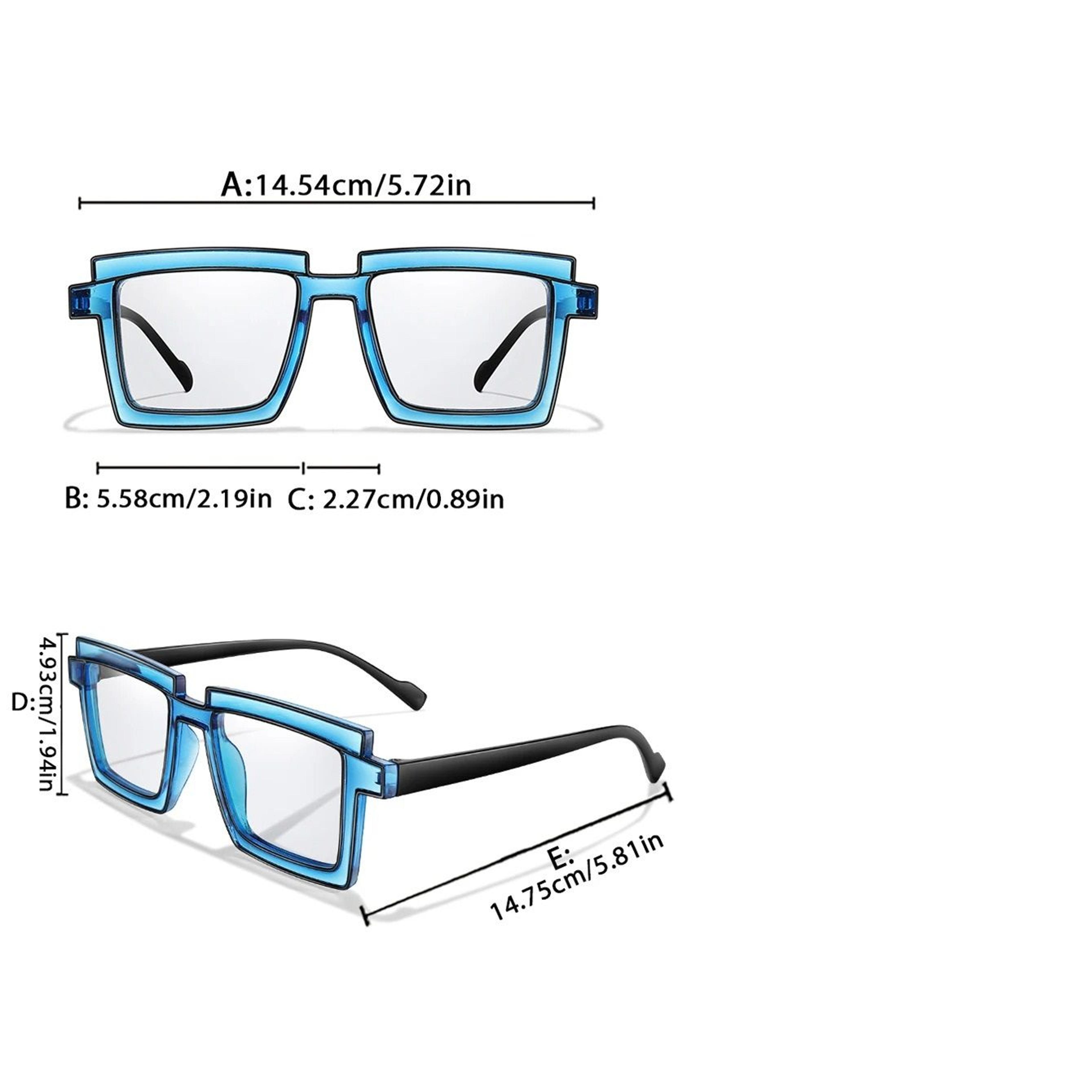 3 Pack Oversize Transparent Sunglasses Set 1