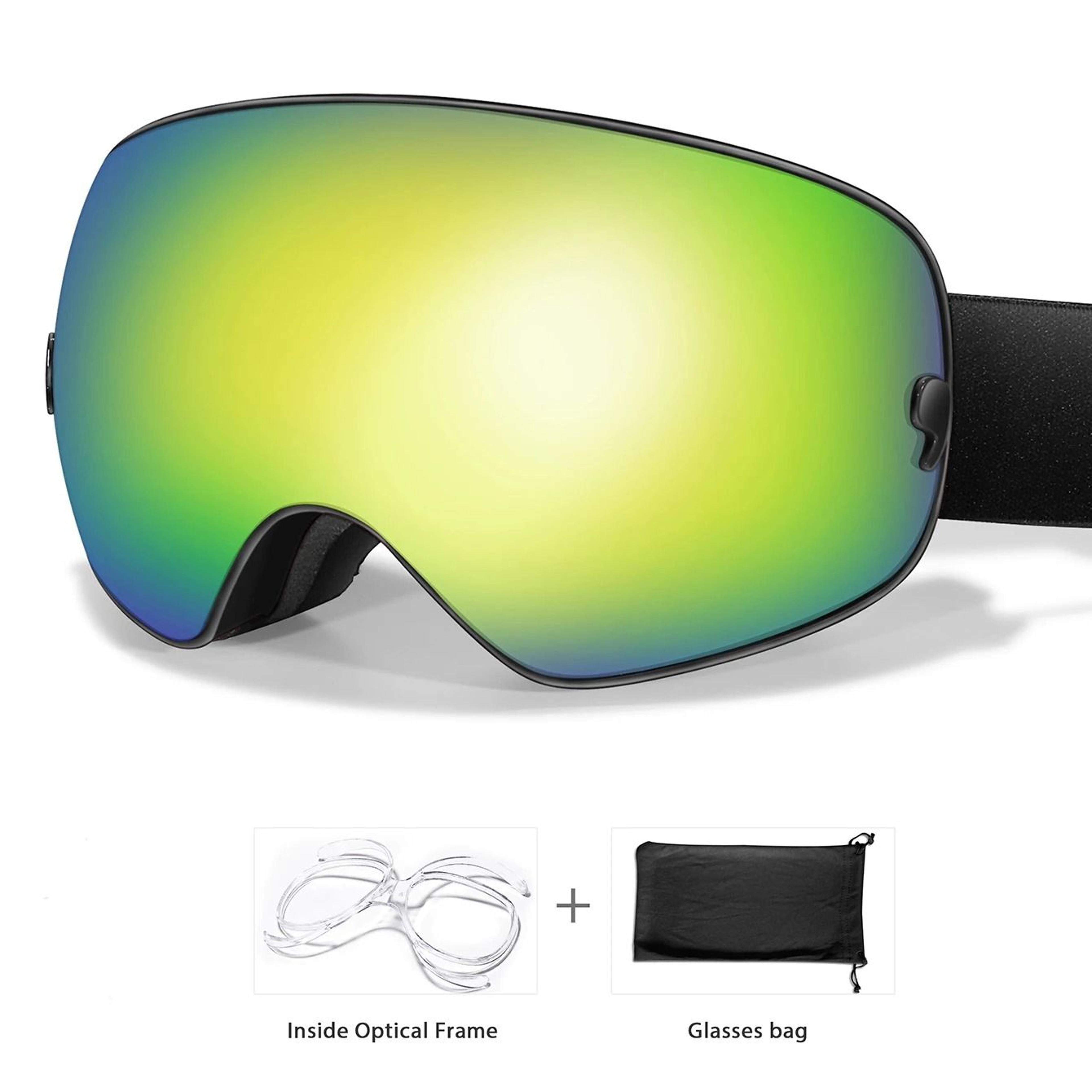 Unisex Outdoor Sports Snow Goggles With UV Protection And Anti Fog Lens 12
