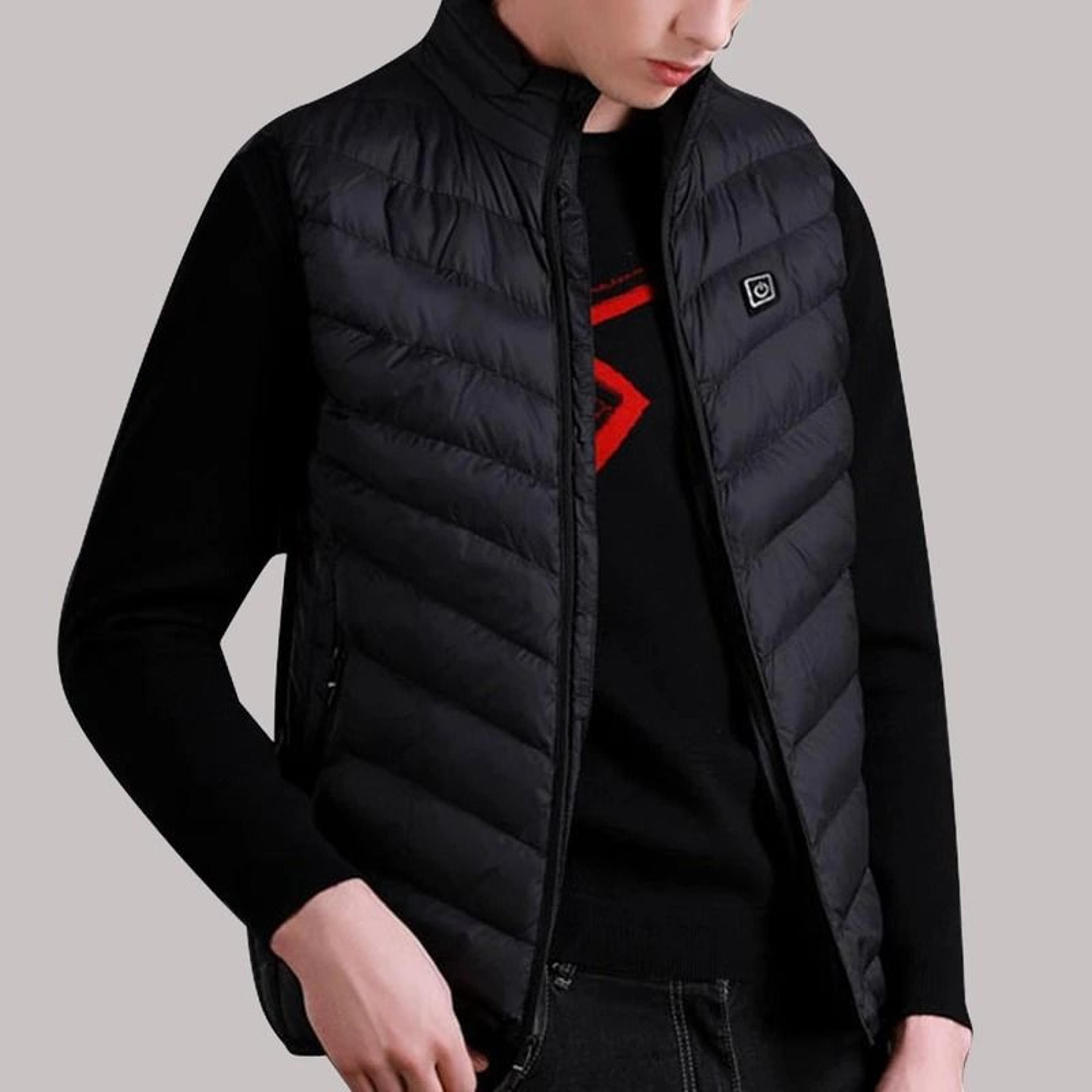 usb heated vest for men & women, adjustable heat zones for portable warmth in cold weather