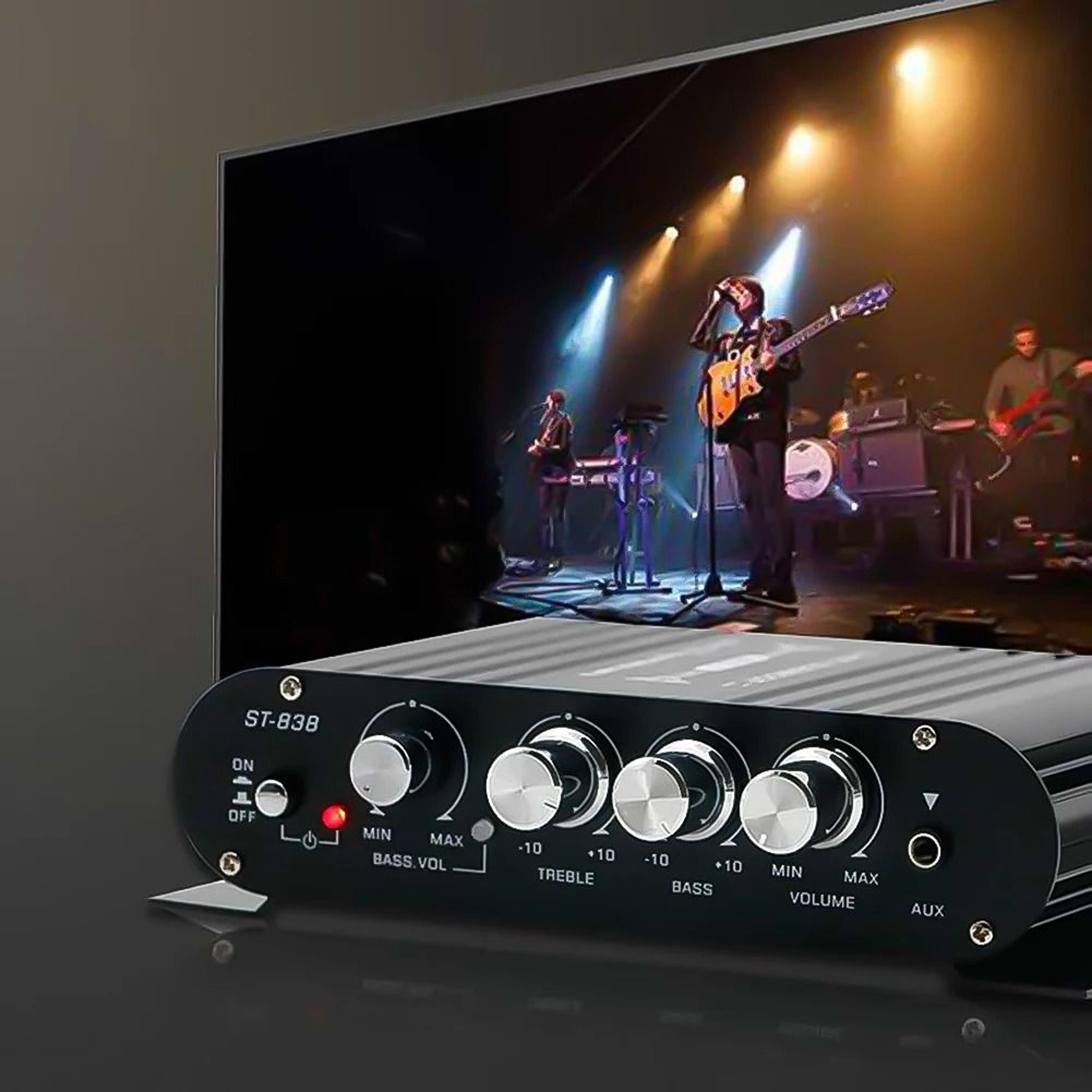 21 Channel HiFi Audio Amplifier With Adjustable Bass And Treble For Car And Home 3