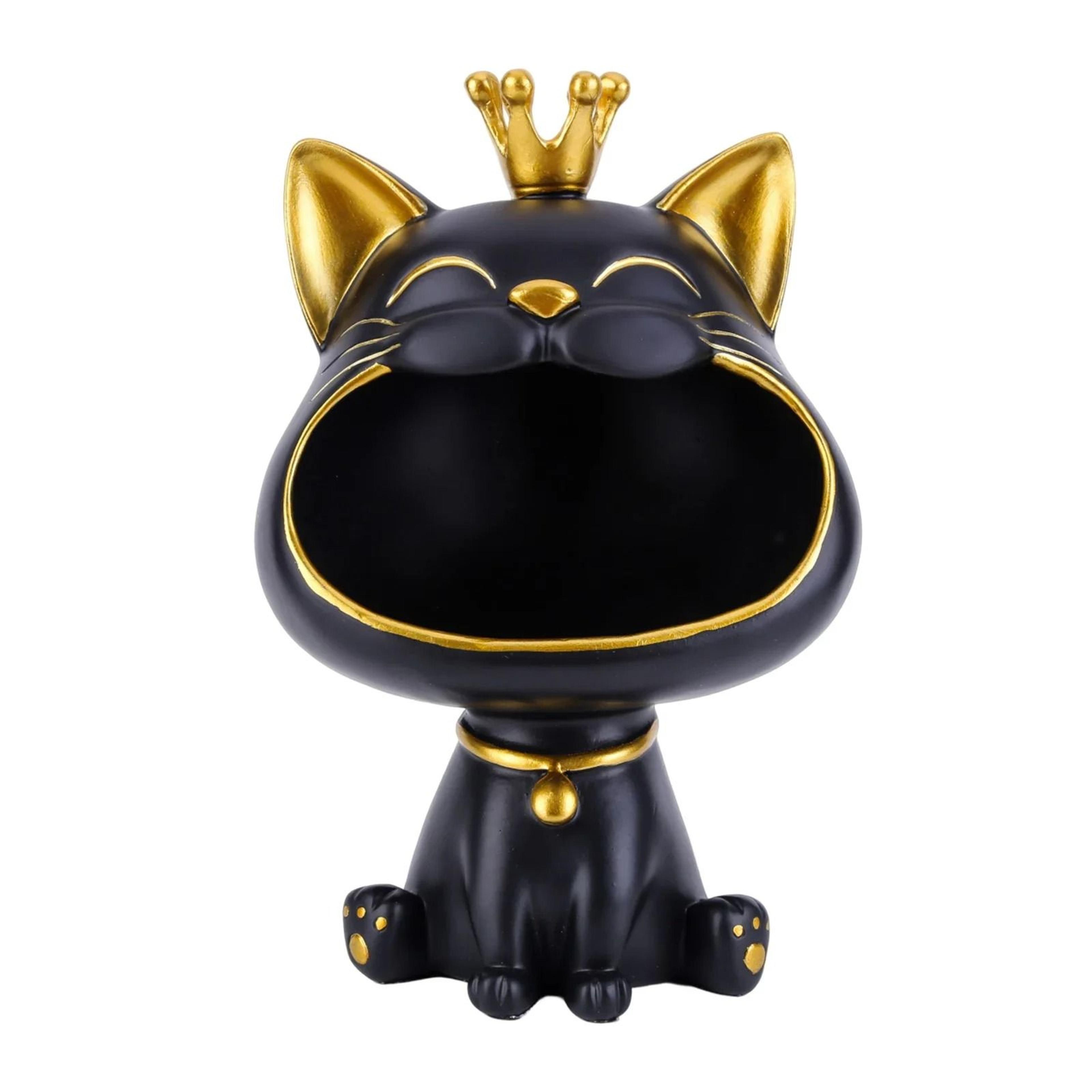 Fortune Crown Decorative Cat Entrance Key Storage Tray For Home Decor 6