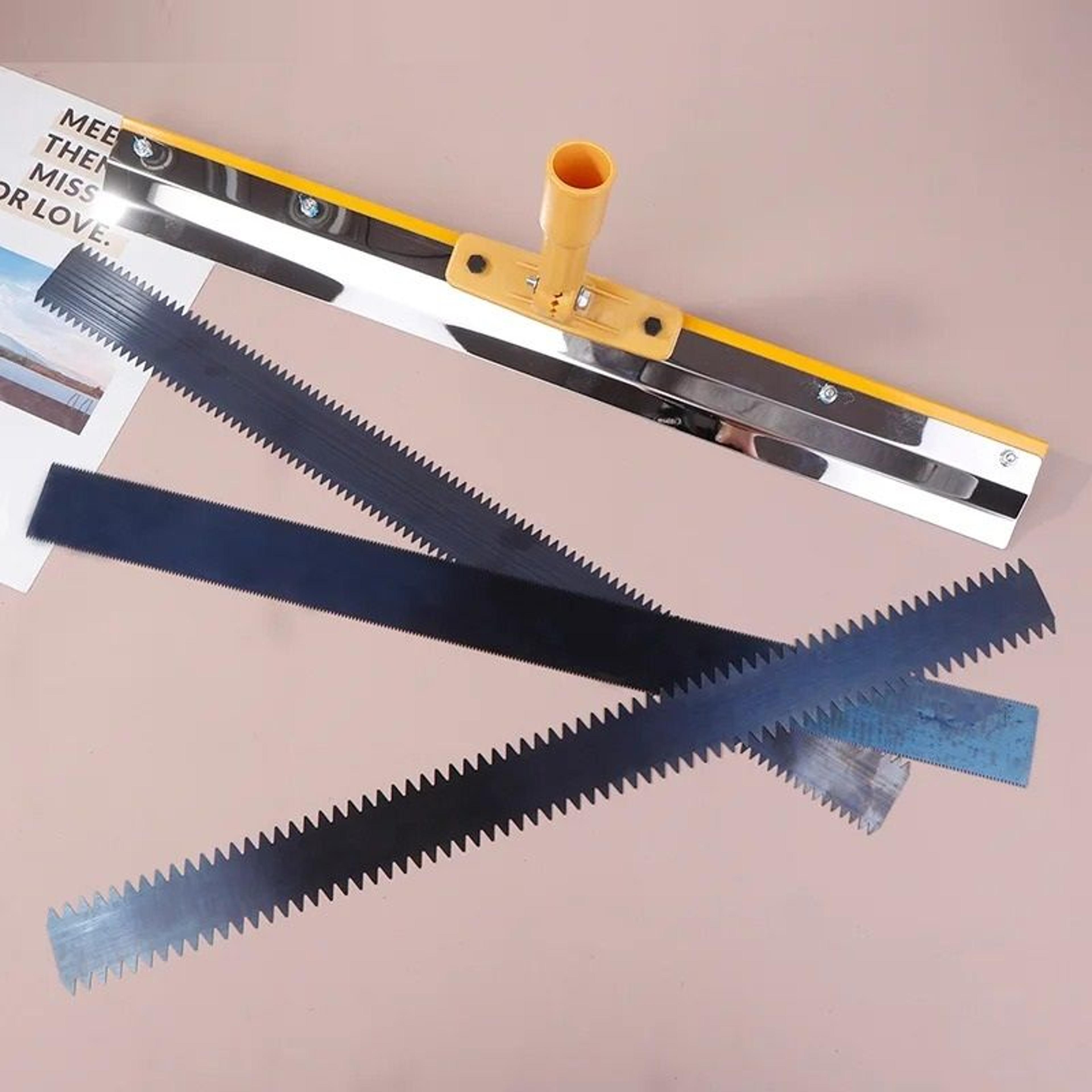 Self Leveling Floor Scraper Tool With Adjustable Tooth Heights 1