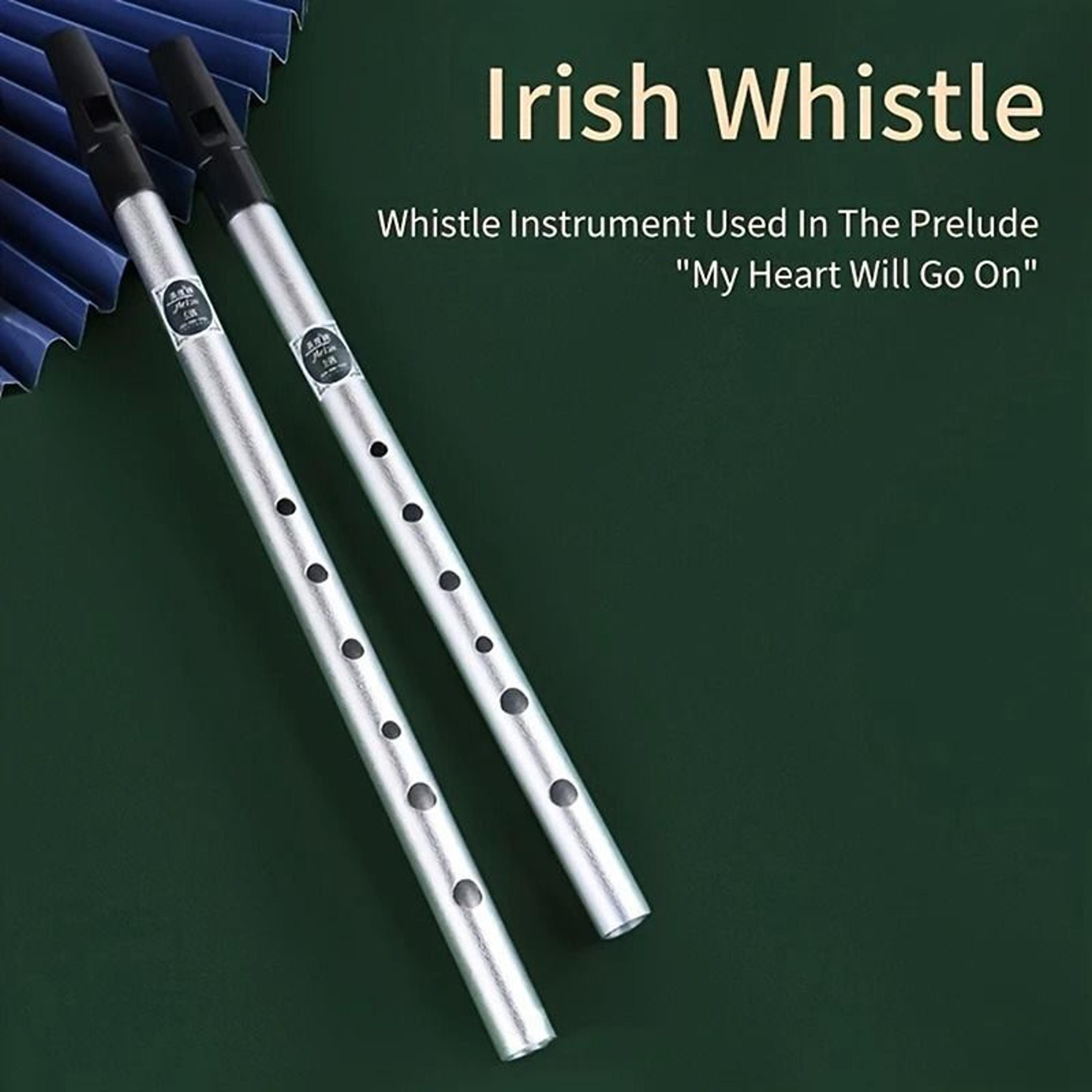 Copper Alloy Penny Whistle With Six Holes For Traditional Music 3