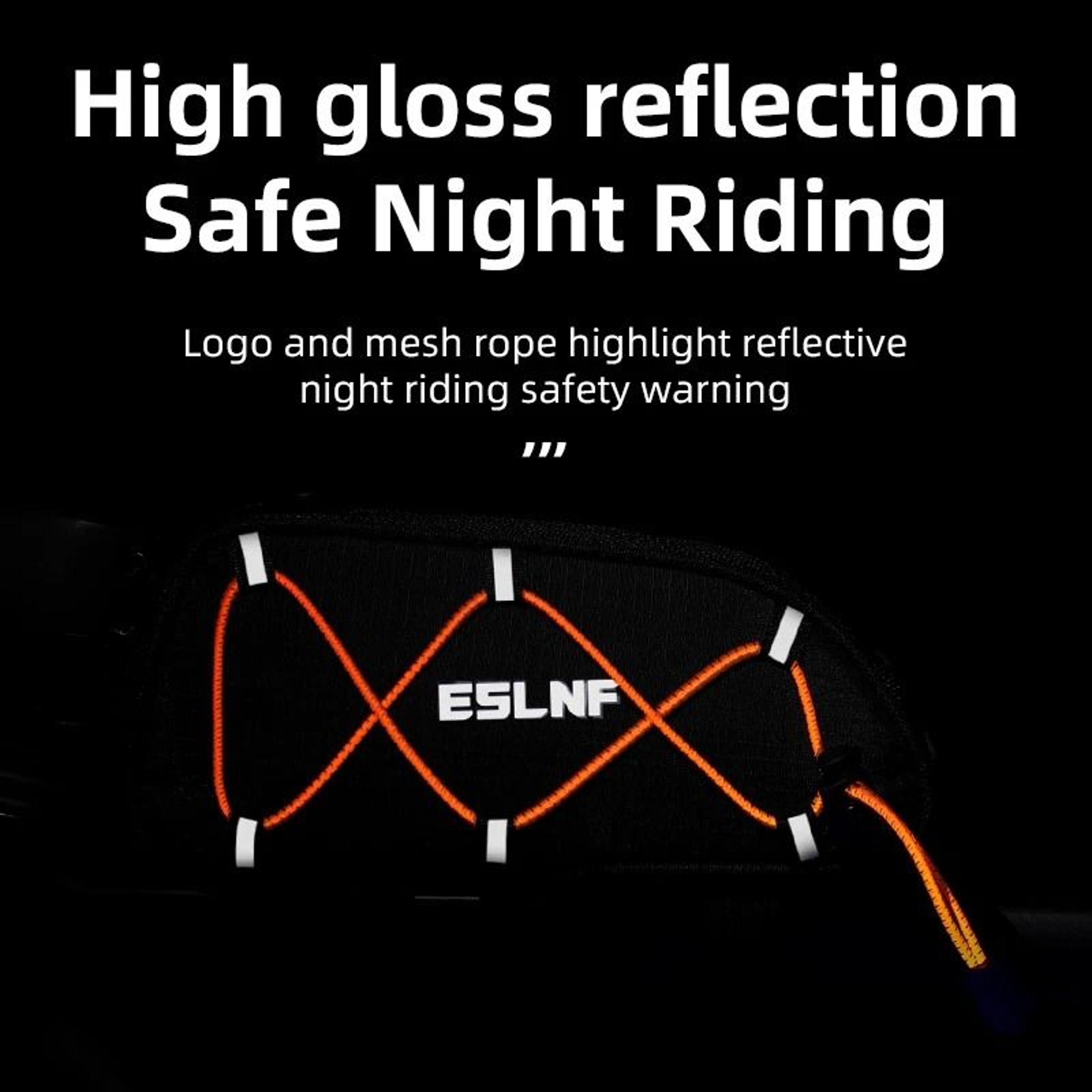Waterproof Reflective Bicycle Frame Bag For Front Top Tube Storage 1