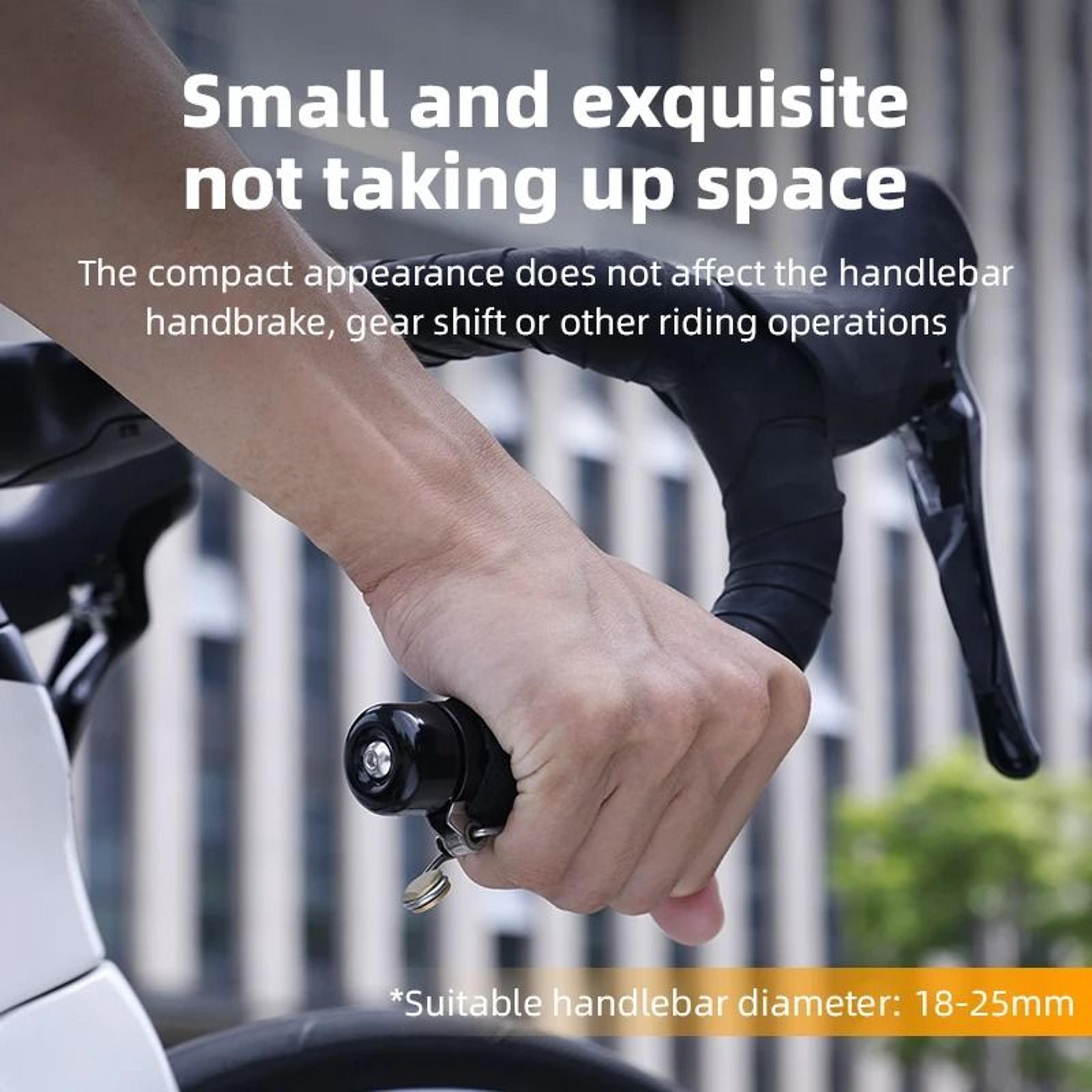 Retro Mini Bicycle Bell For Curved Handlebars With Loud Alarm Sound 5