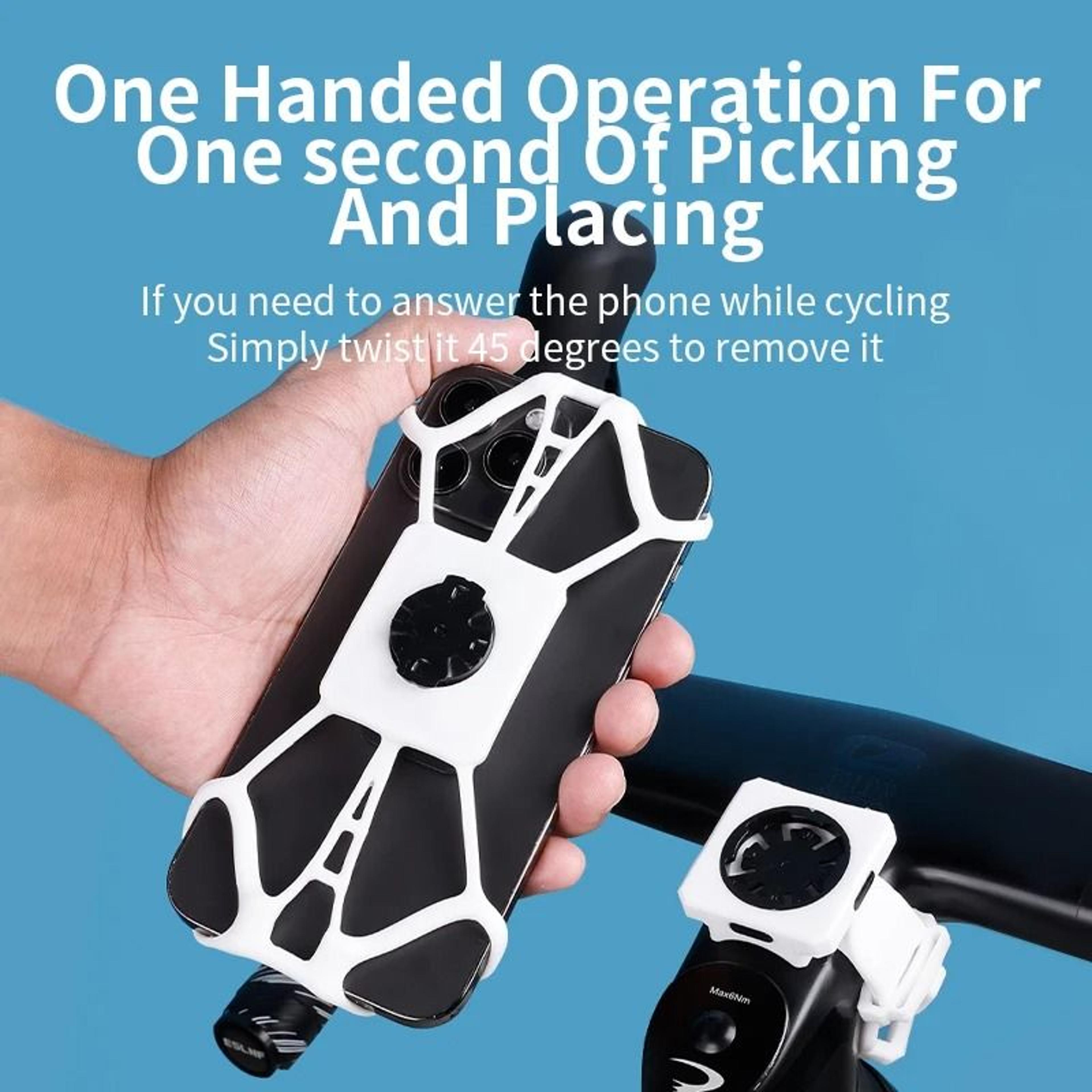 Universal Bicycle Phone Holder With Quick Release For Road And Mountain Bikes 4