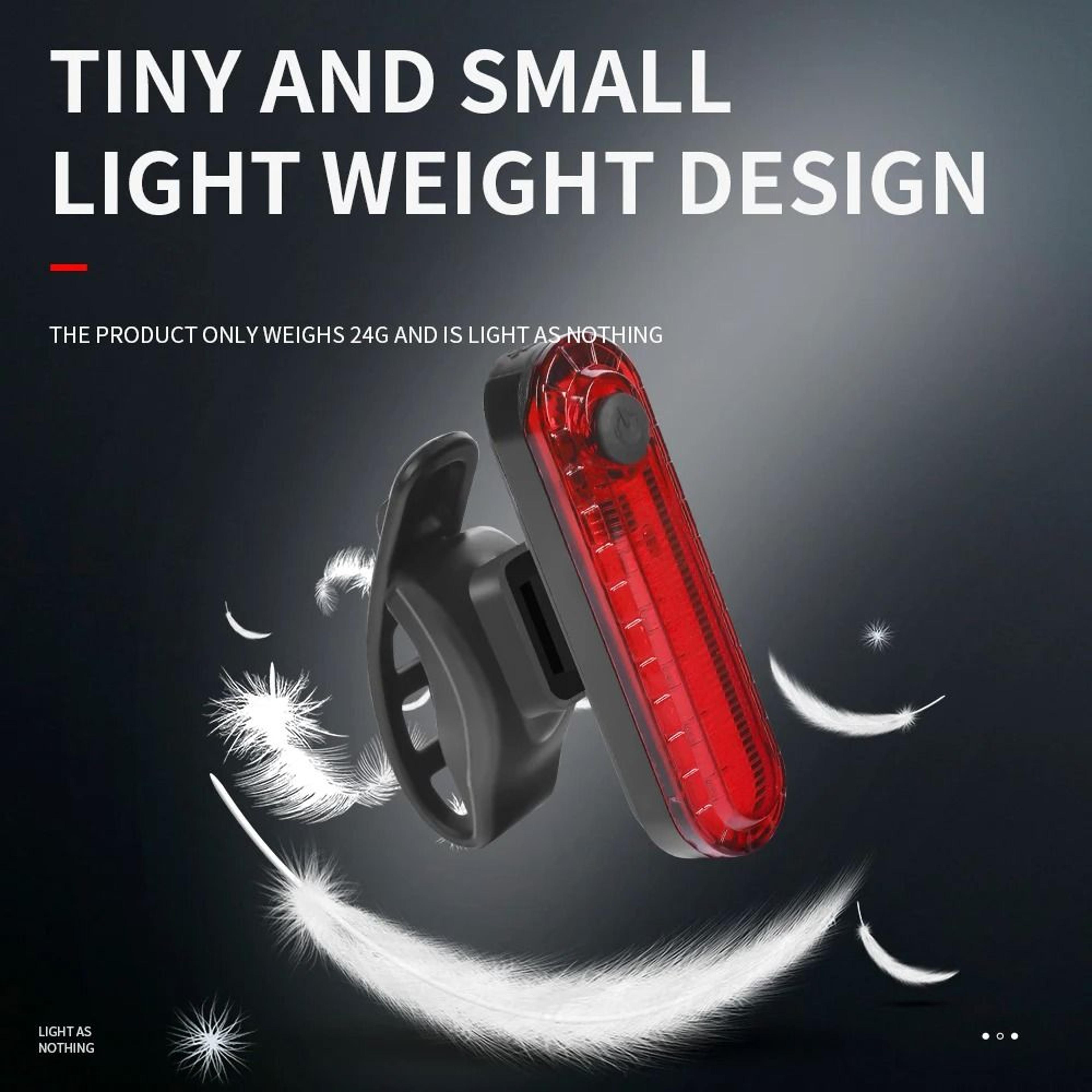 Bright USB Rechargeable Bicycle Tail Light For Cycling Safetys 5