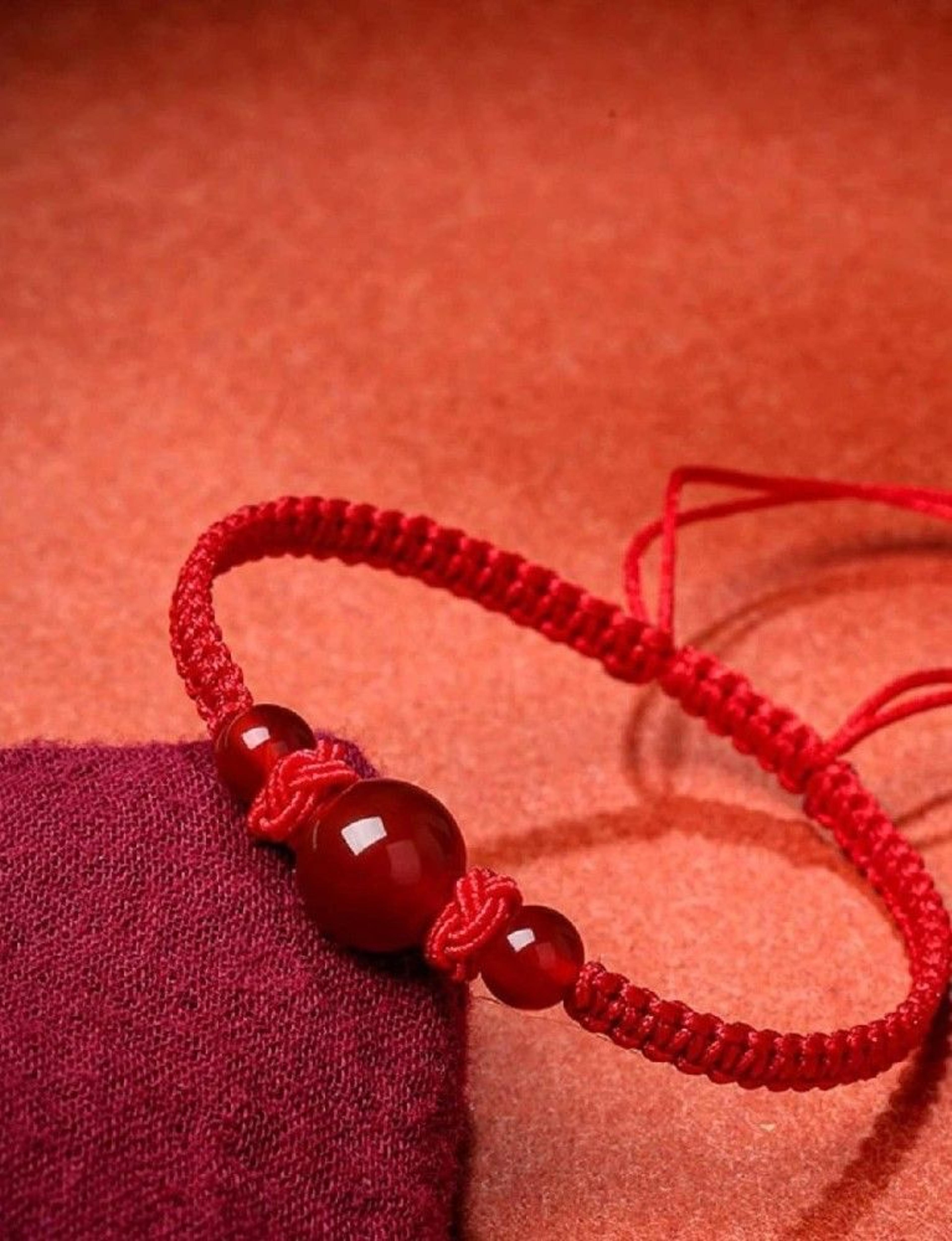 Red String Agate Bracelet For Good Luck And Couple Gift 1