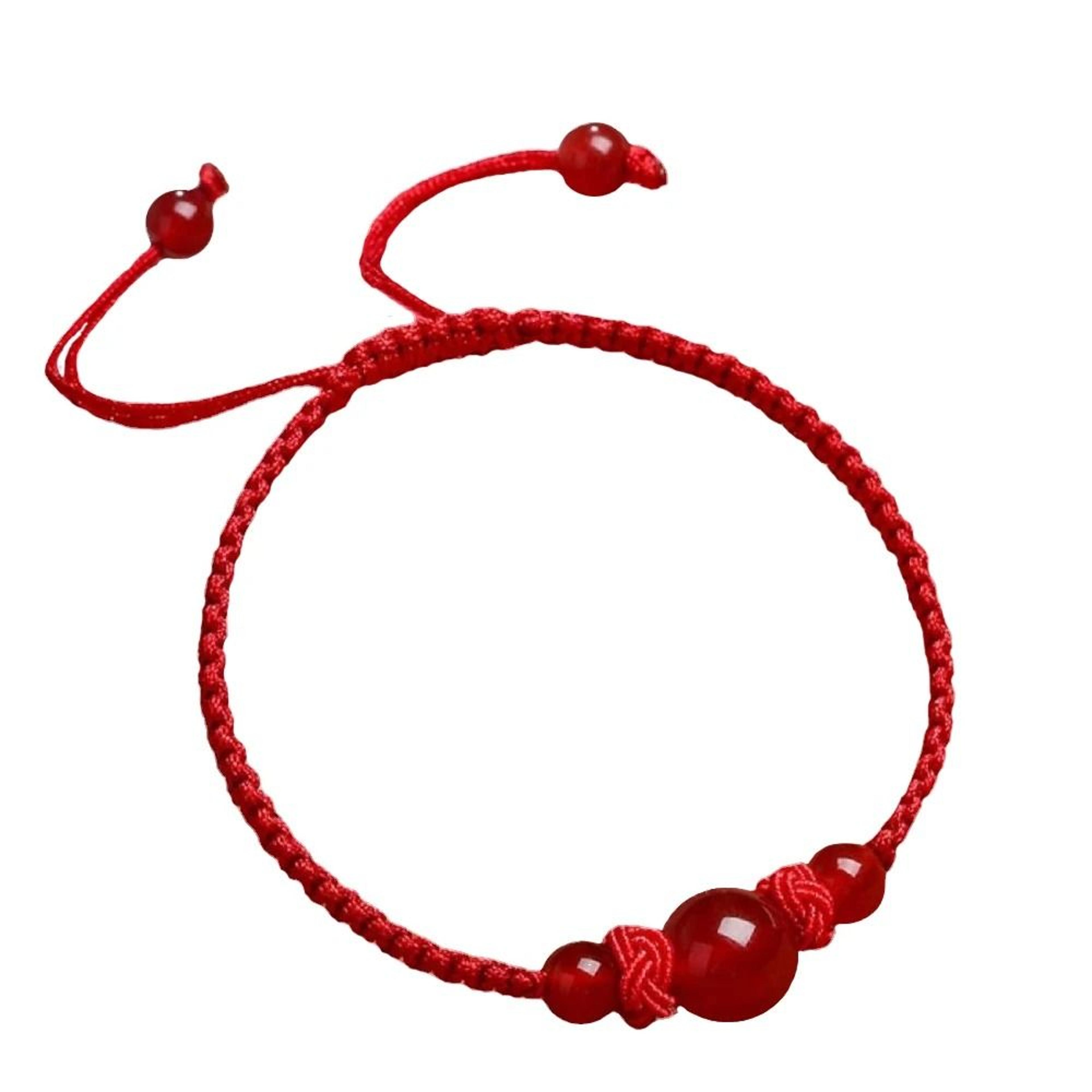Red String Agate Bracelet For Good Luck And Couple Gift 4