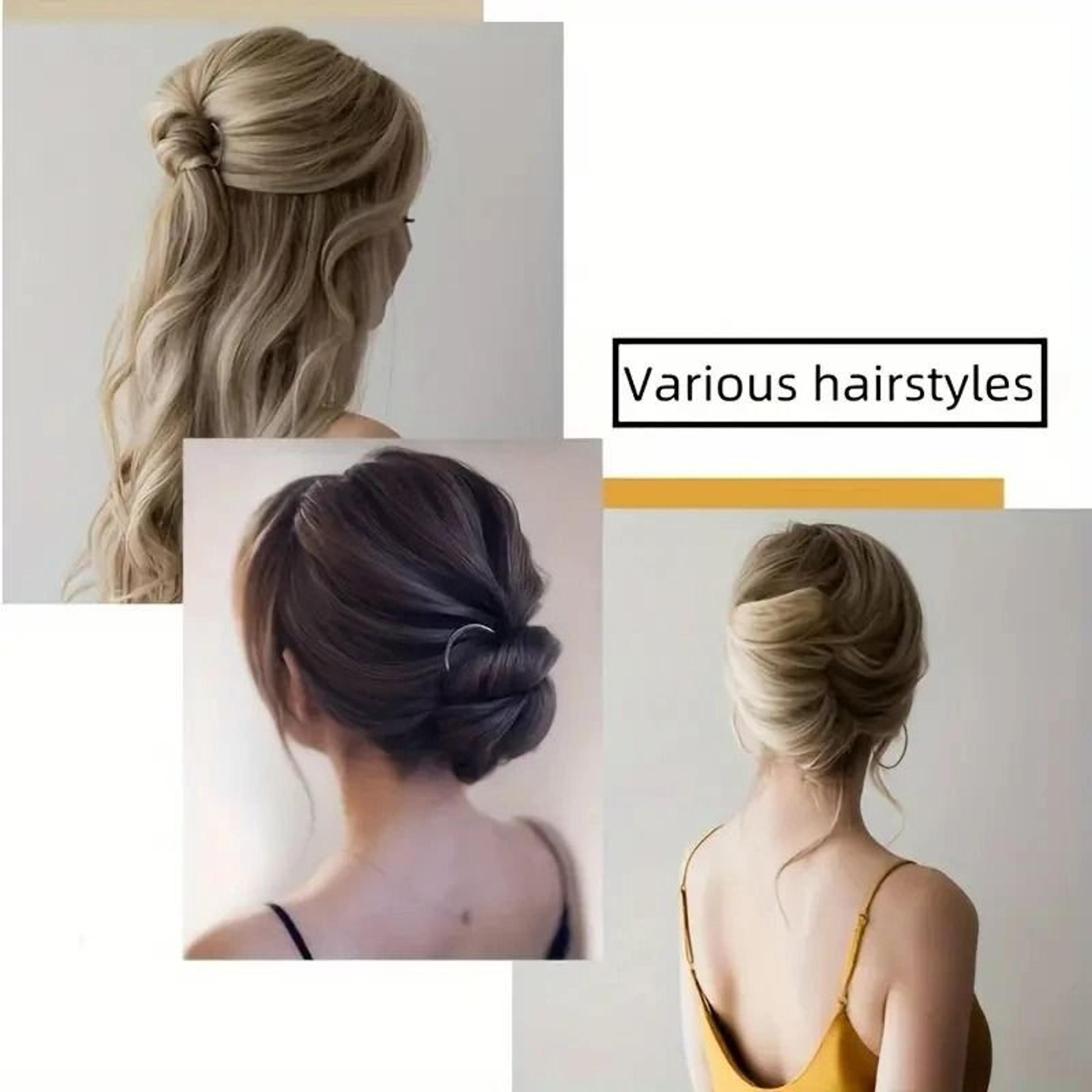 Vintage U Shaped Wavy Hair Pins For Women And Girls 3