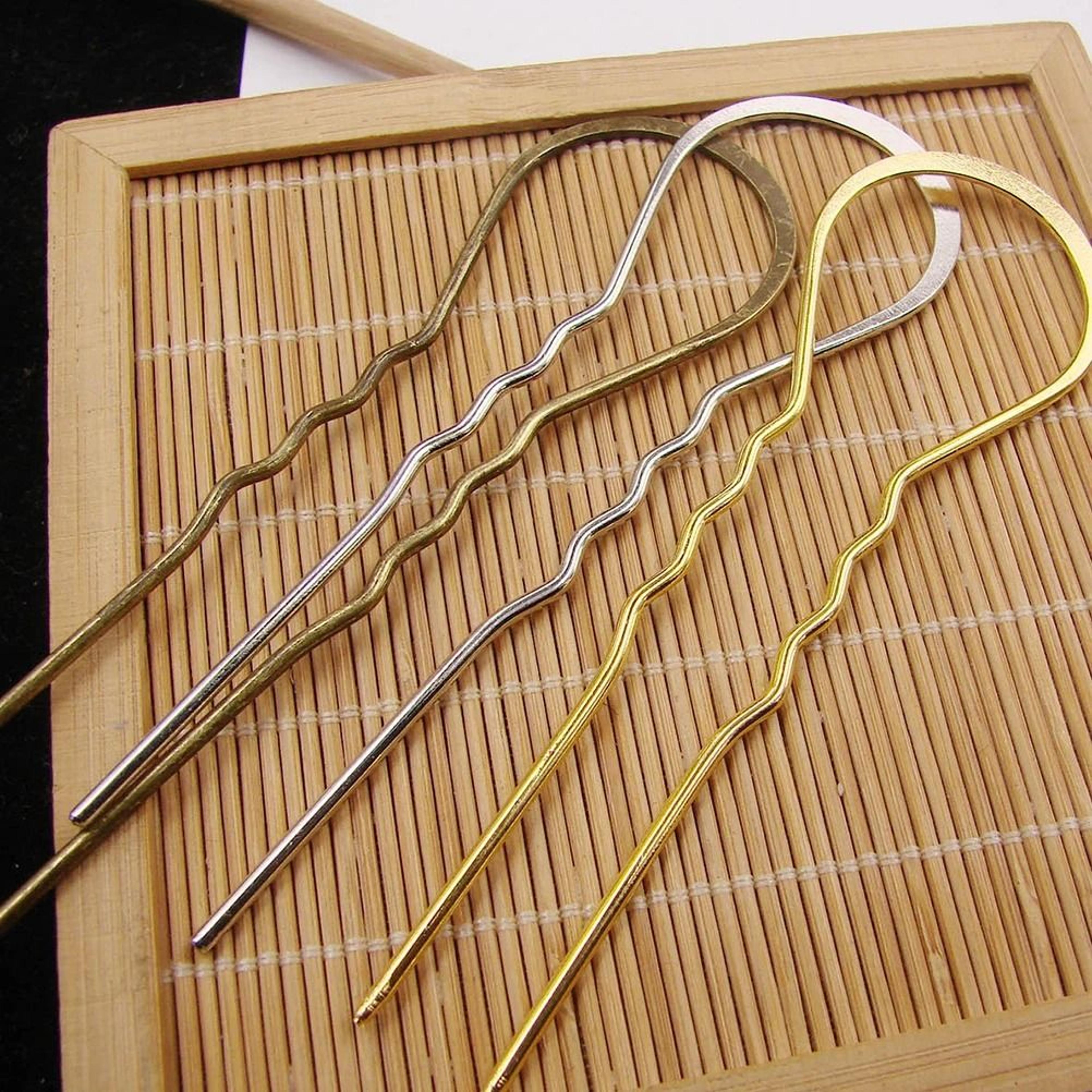 Vintage U Shaped Wavy Hair Pins For Women And Girls 5
