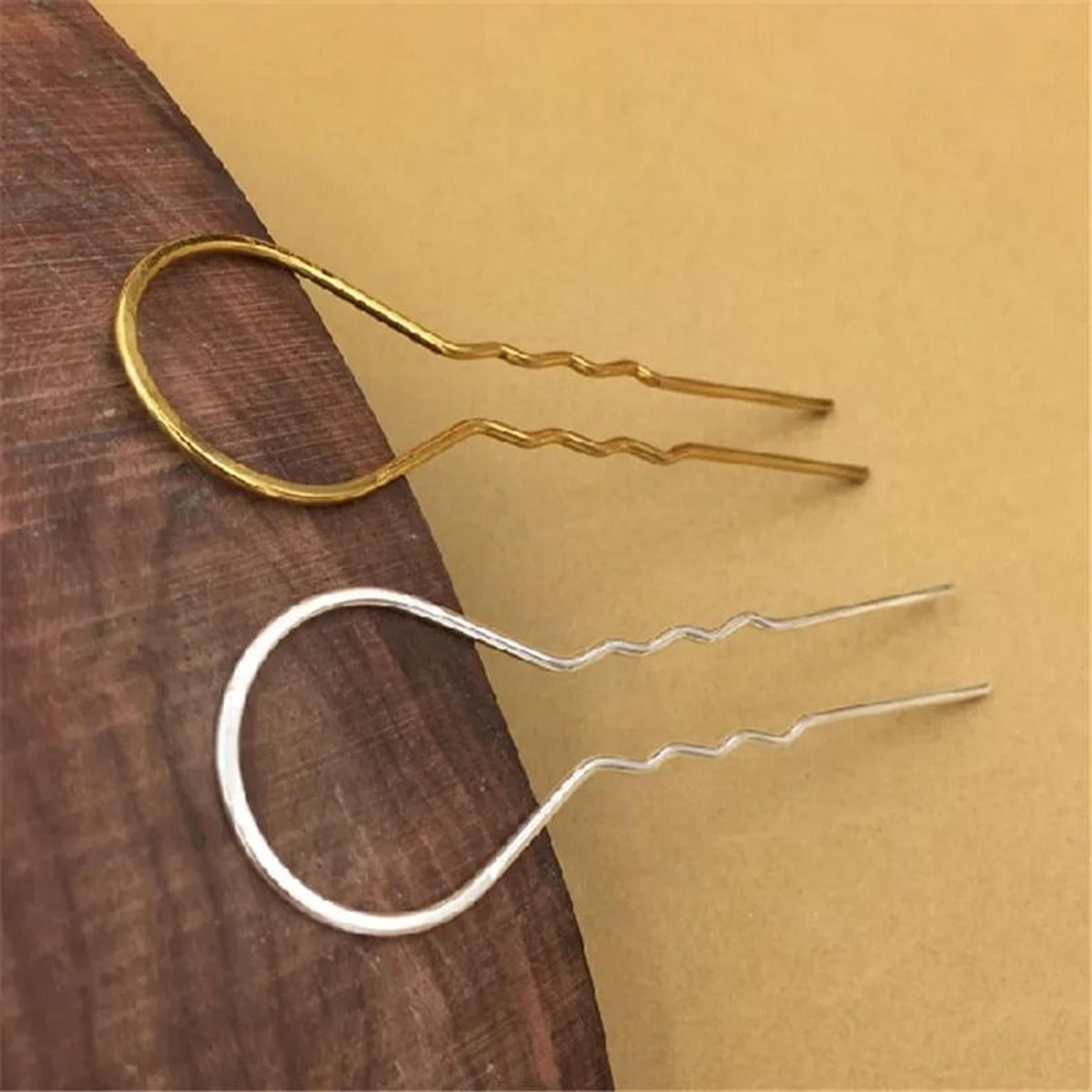 Vintage U Shaped Wavy Hair Pins For Women And Girls 10