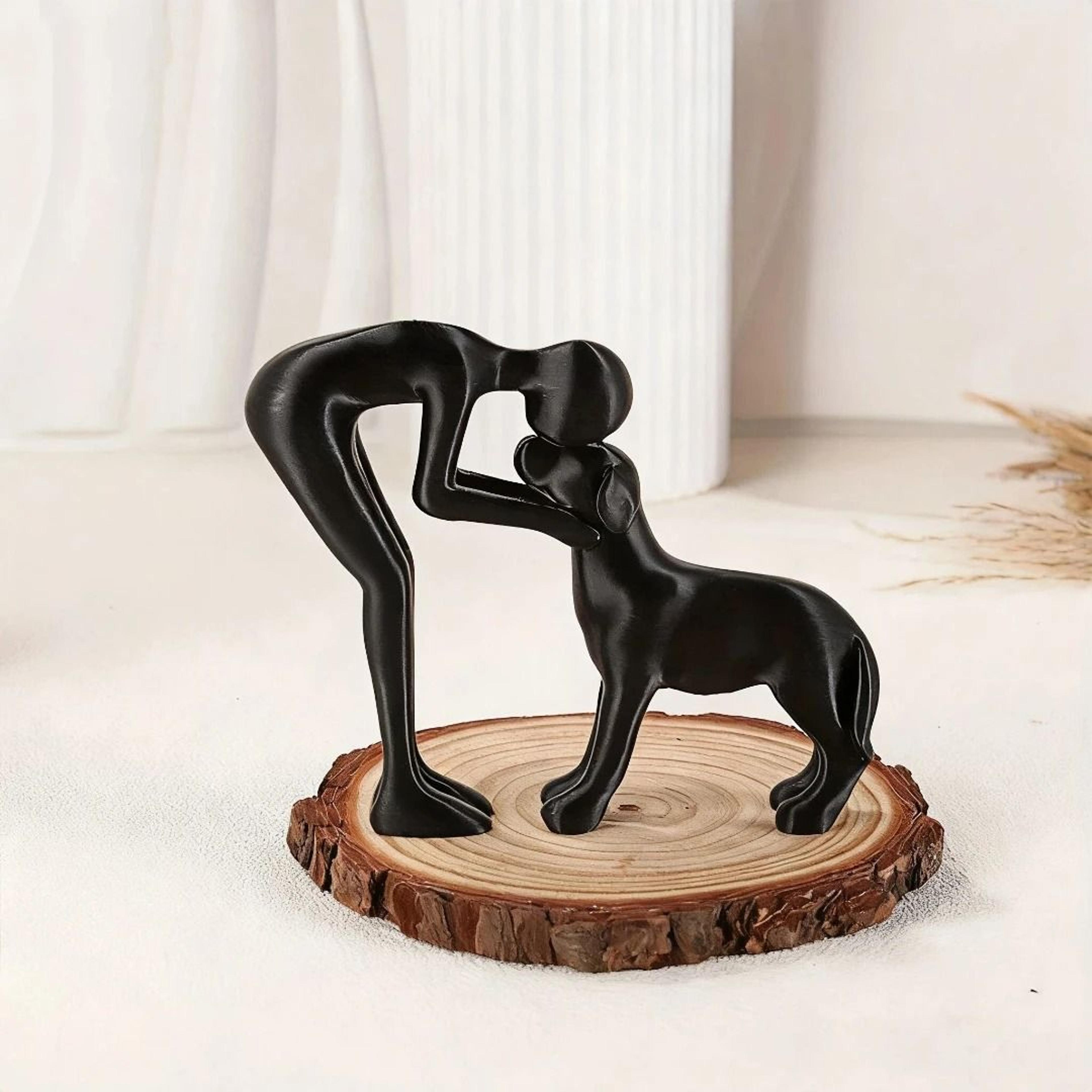 Abstract Human And Pet Figurines For Home And Office Decor 2