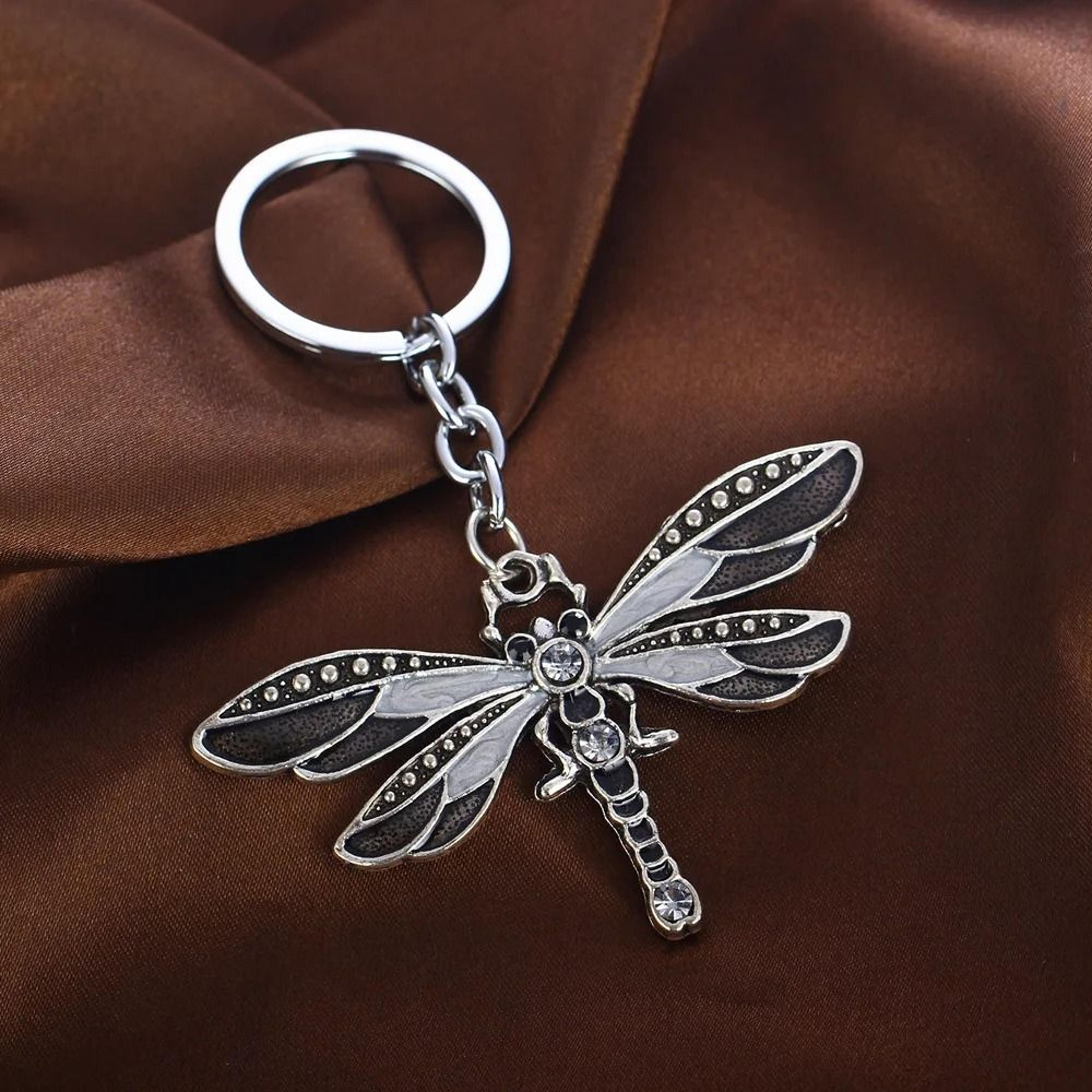Vintage Style Dragonfly Keychain Universal Charm Pendant 7