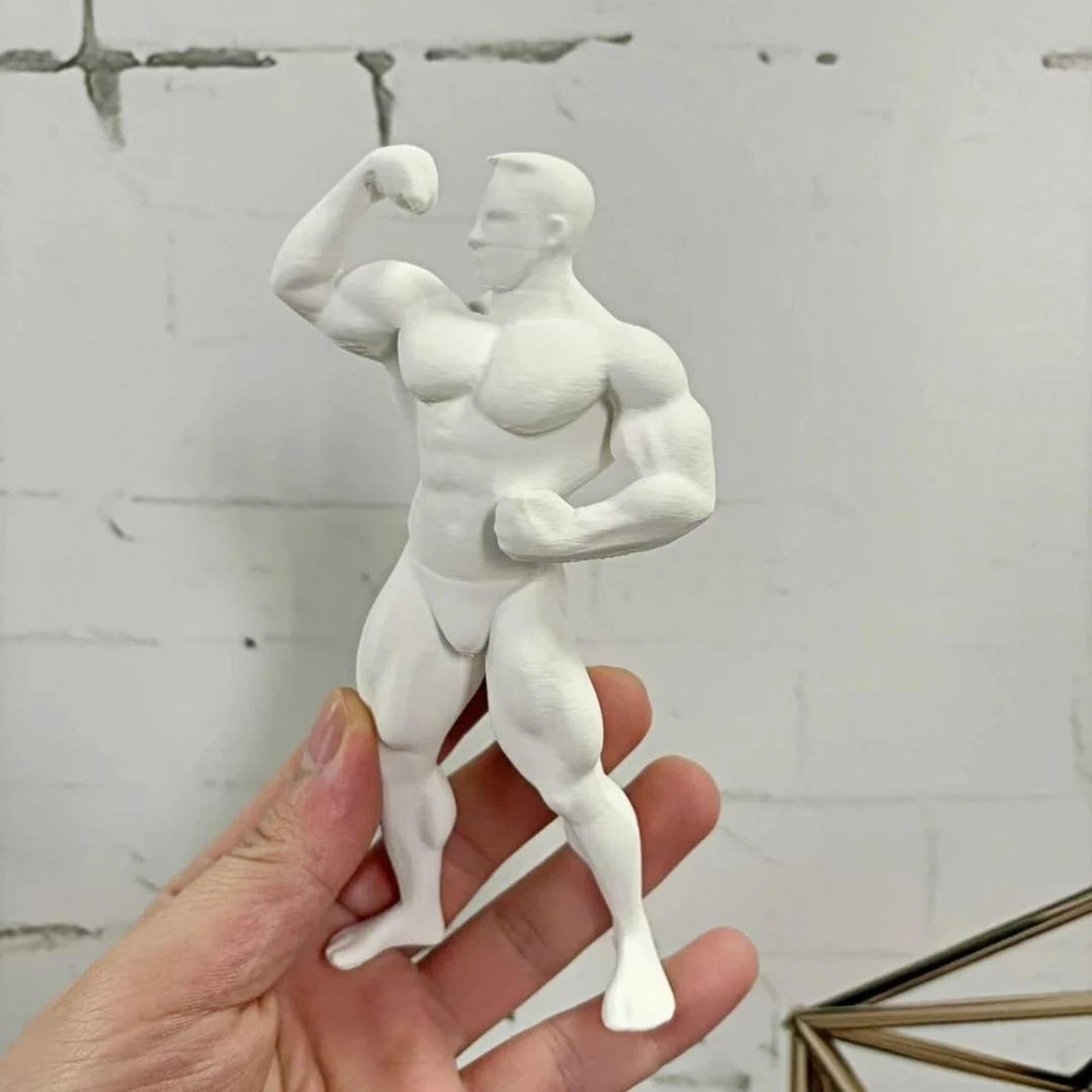 Miniature Muscular Man Figurine Desktop Ornament For Fitness Decor 6