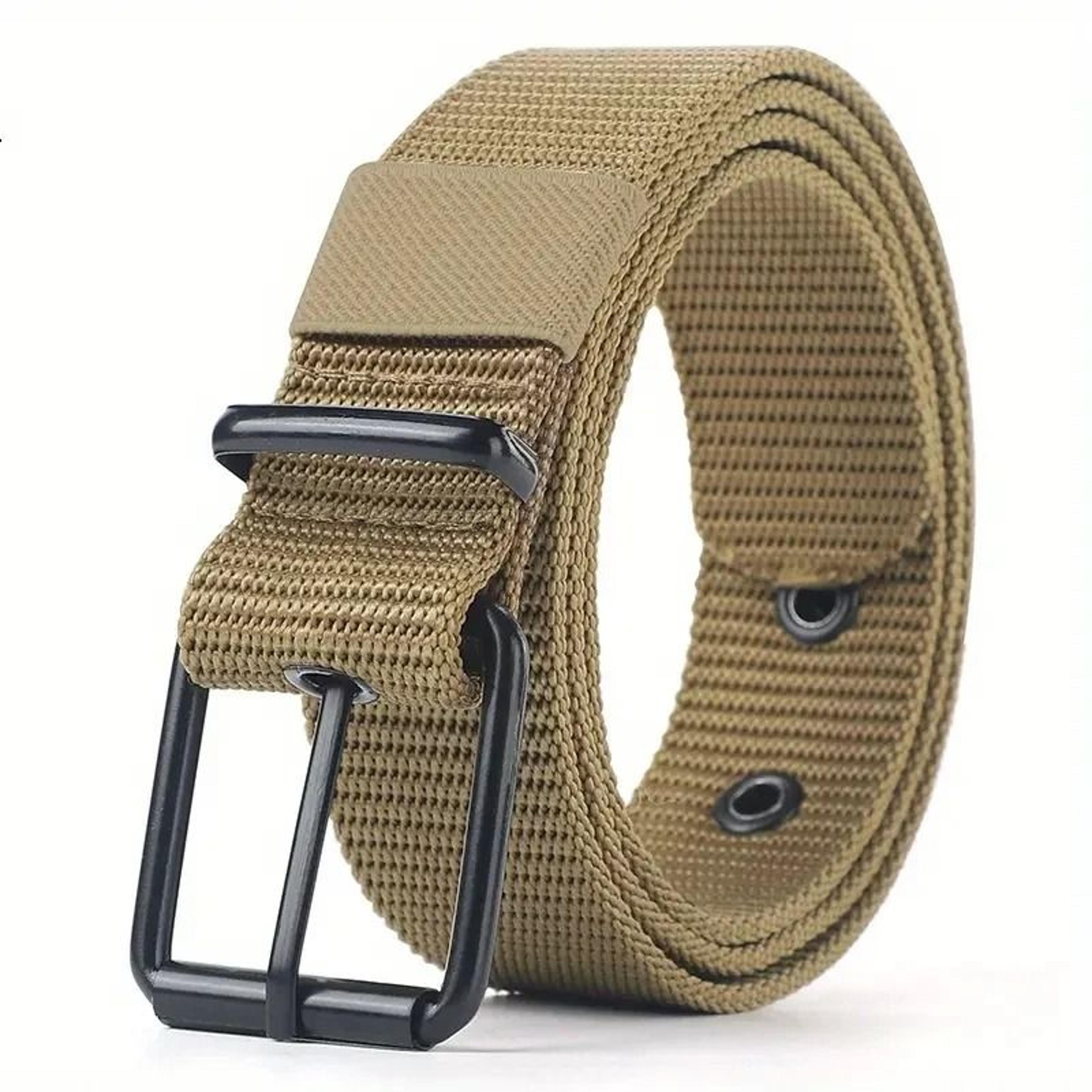 Porous Canvas Pin Buckle Belt Trendy Eyelet Belt For Men And Women 4