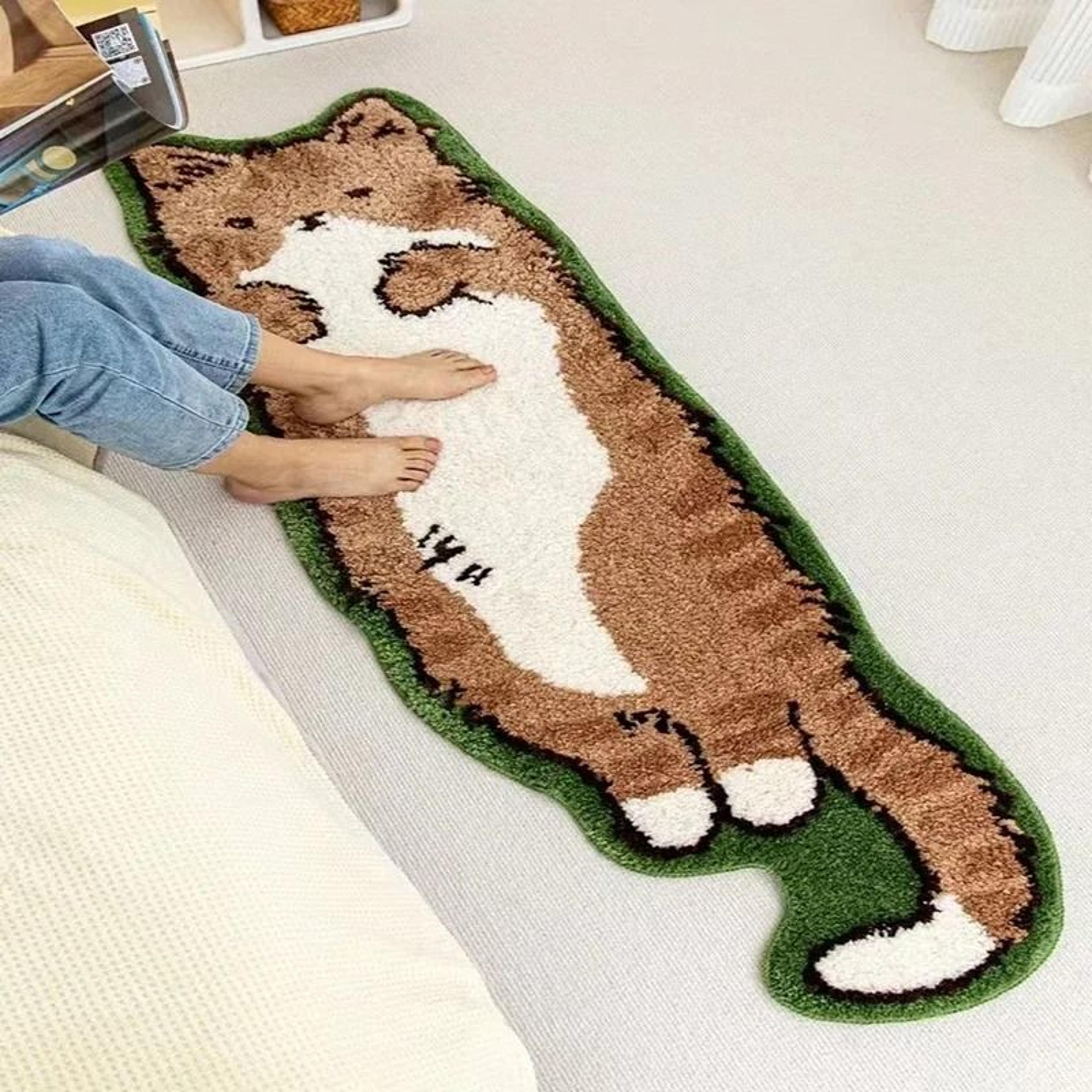 Non Slip Fluffy Soft Floor Mat Nordic Cartoon Rug For Kids Bedroom And Living Room 1