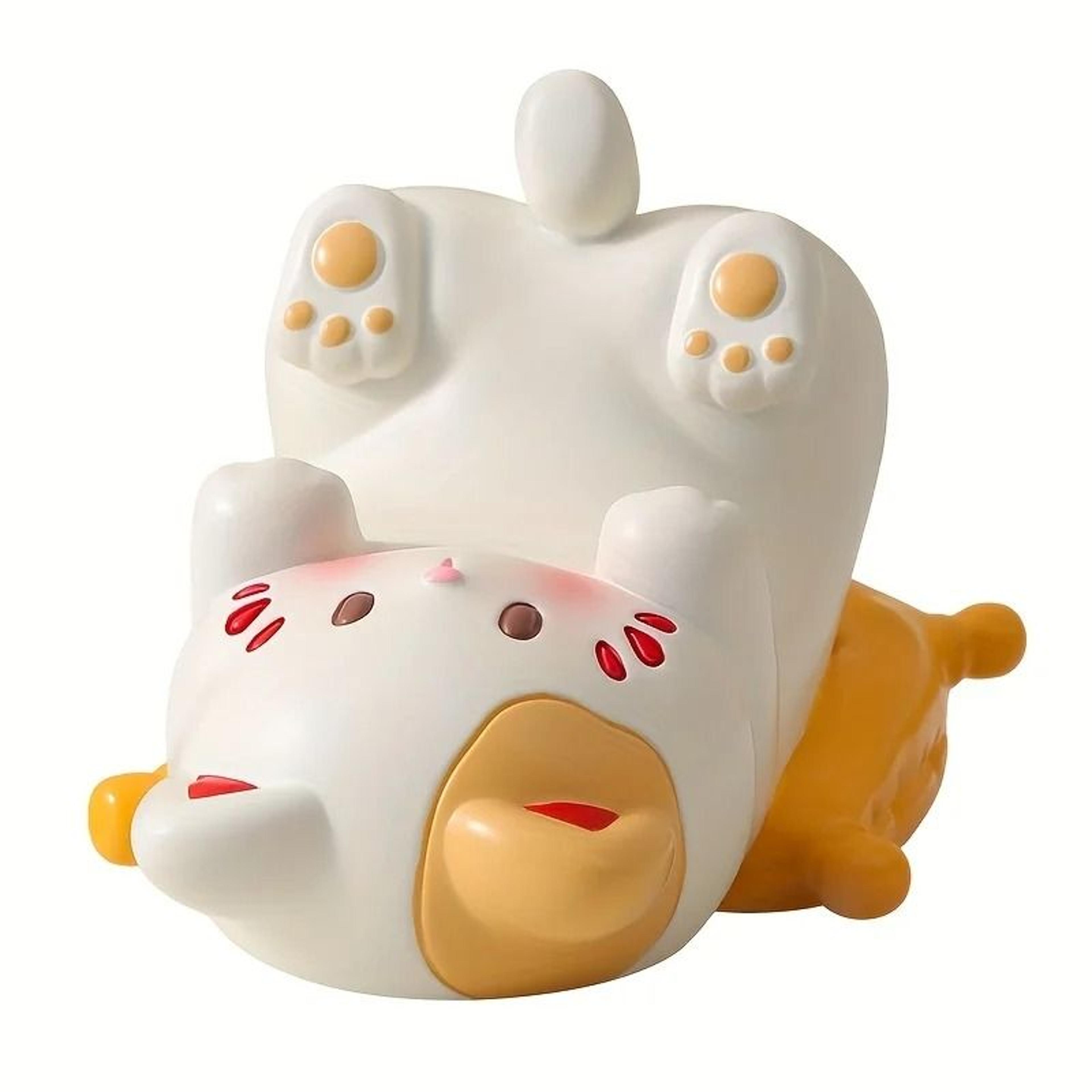 Cat Shaped Figurine Phone Stand Decorative Sculpture 3