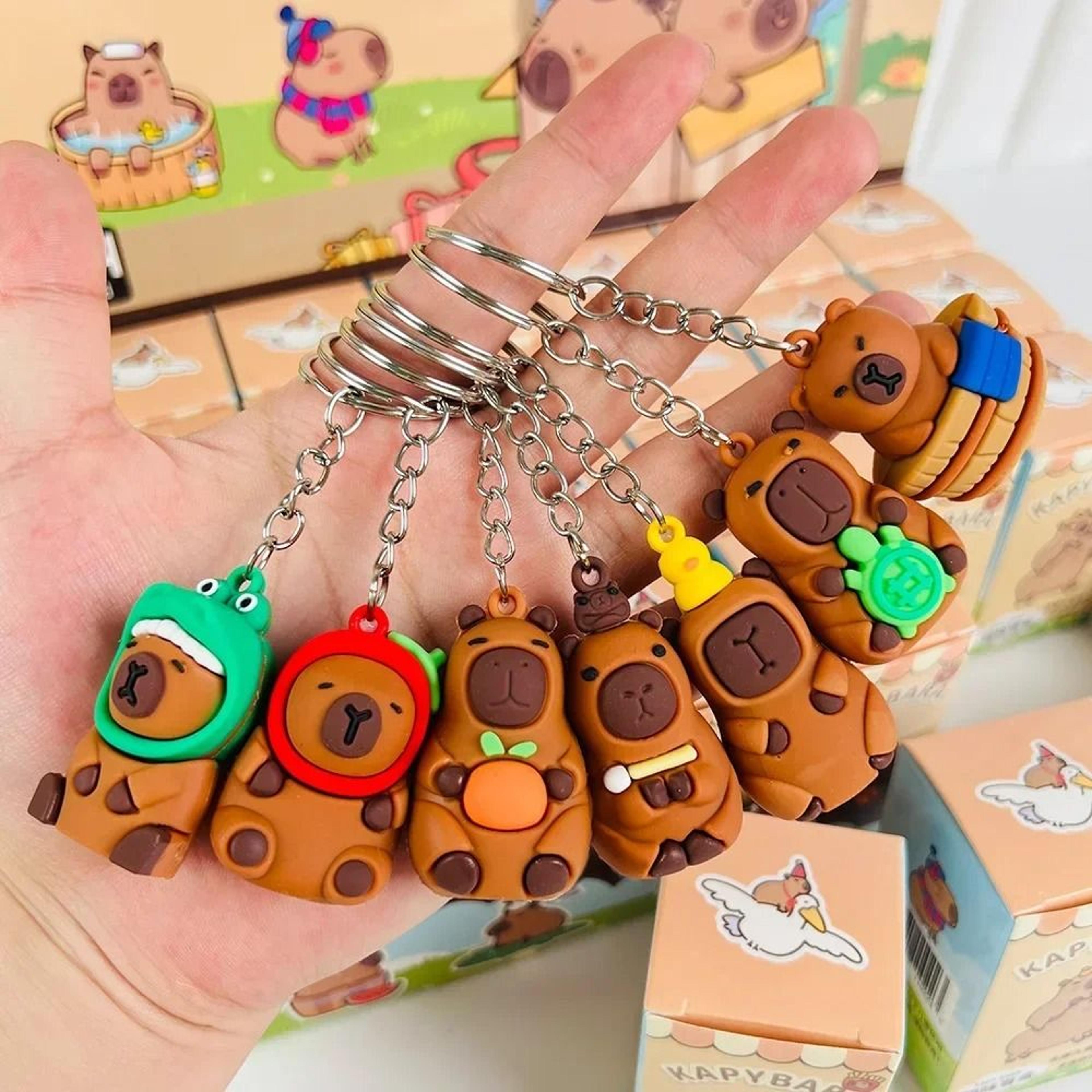 Cute Capybara Blind Box Keychain Figurine Accessory 0