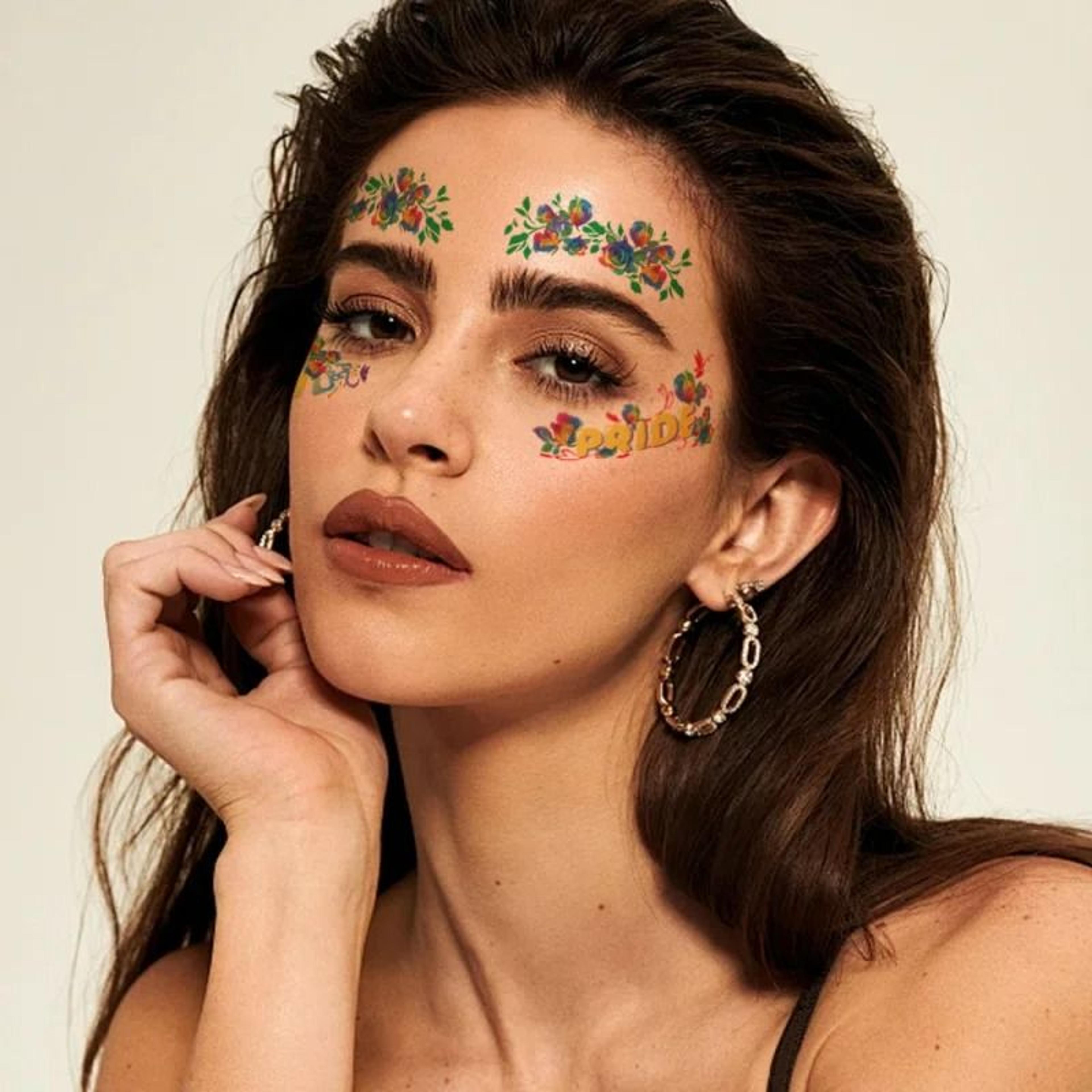 Rainbow Design Temporary Face Stickers For Parties And Festivals 3