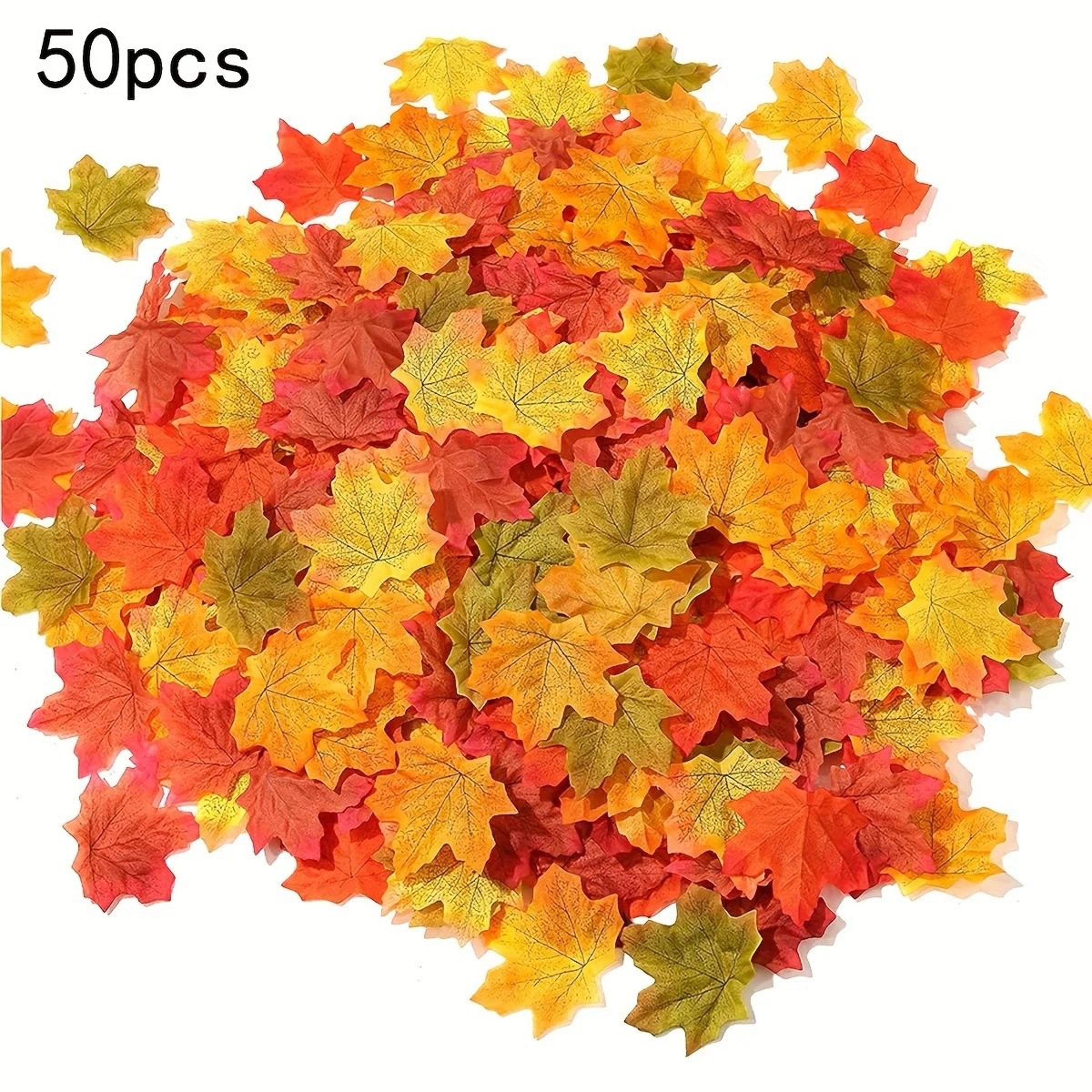 Halloween And Thanksgiving Decorative Maple Leaves For Table And Party 6