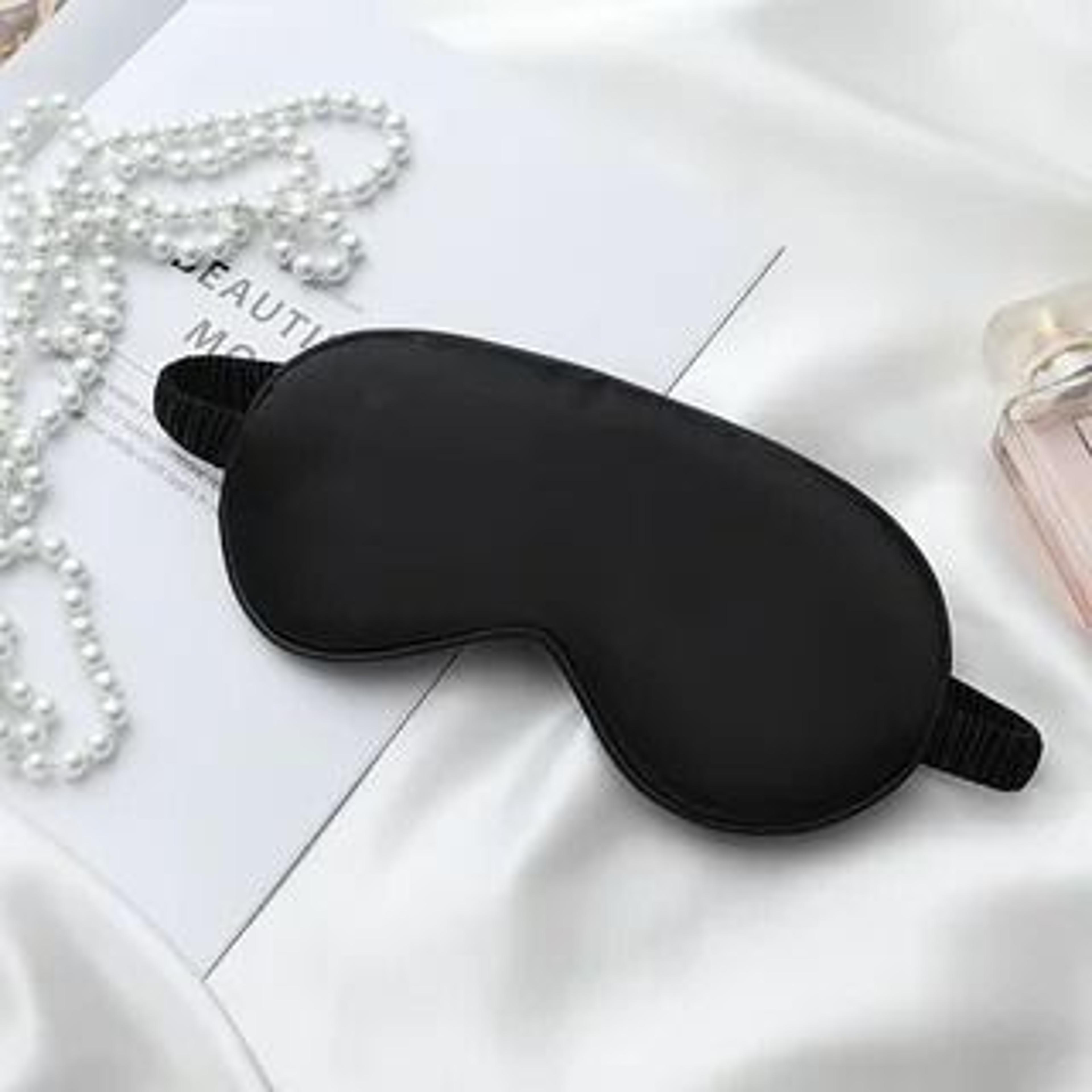 Silk Feel Sleep Set With Eye Mask Scrunchies And Cloth Bag 0