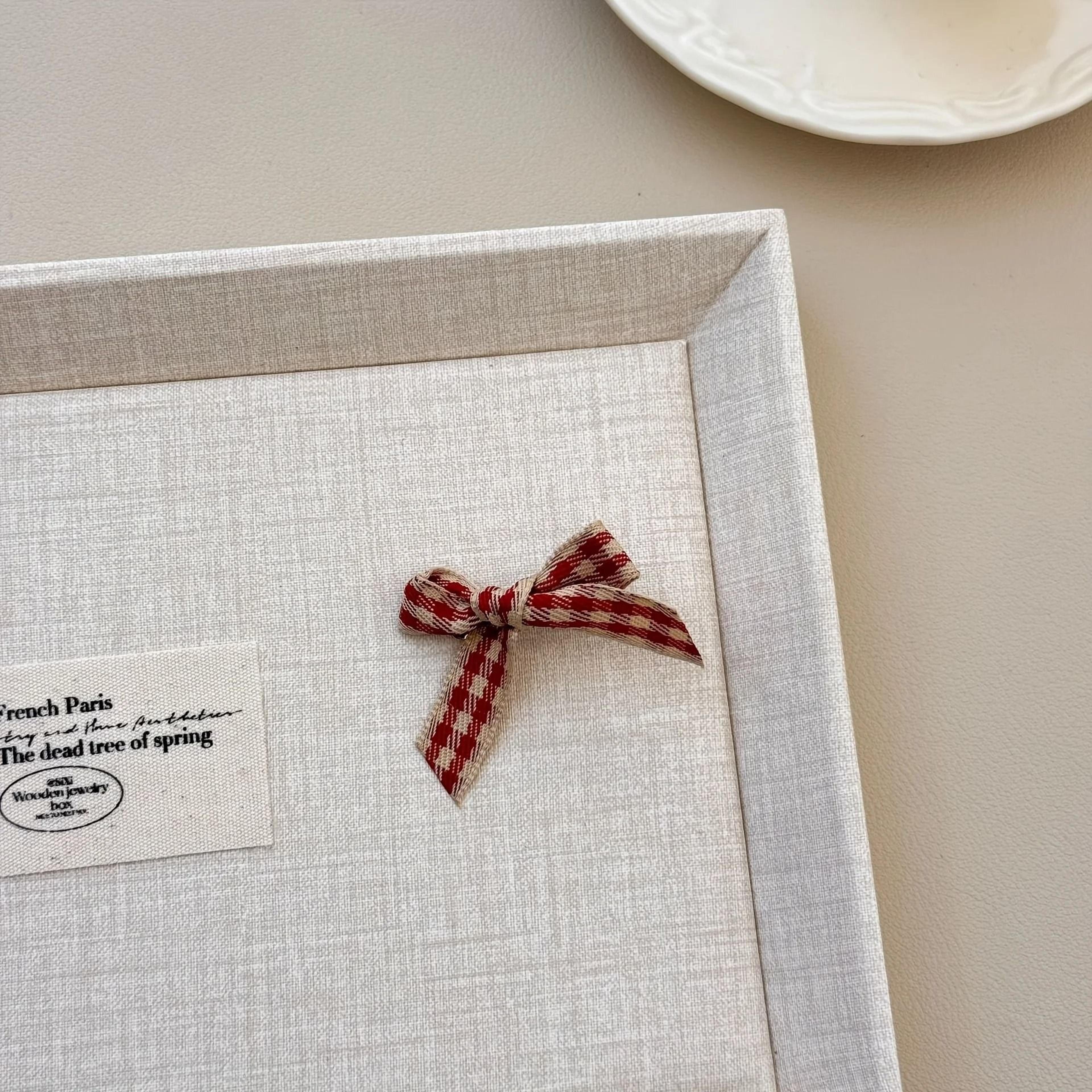 Wine Red Plaid Hair Clips Set For Women And Girls 5