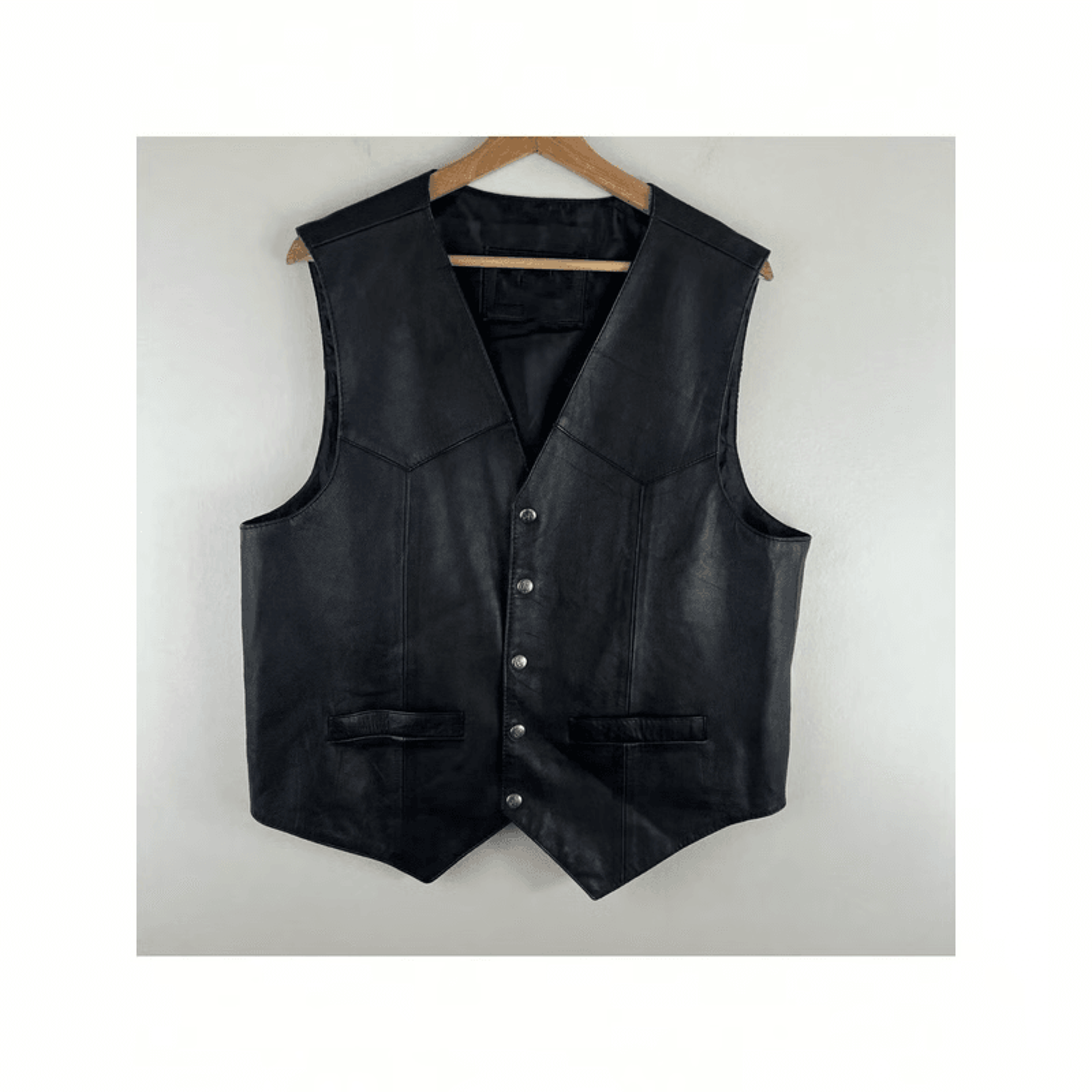Leather vest for outdoor adventures