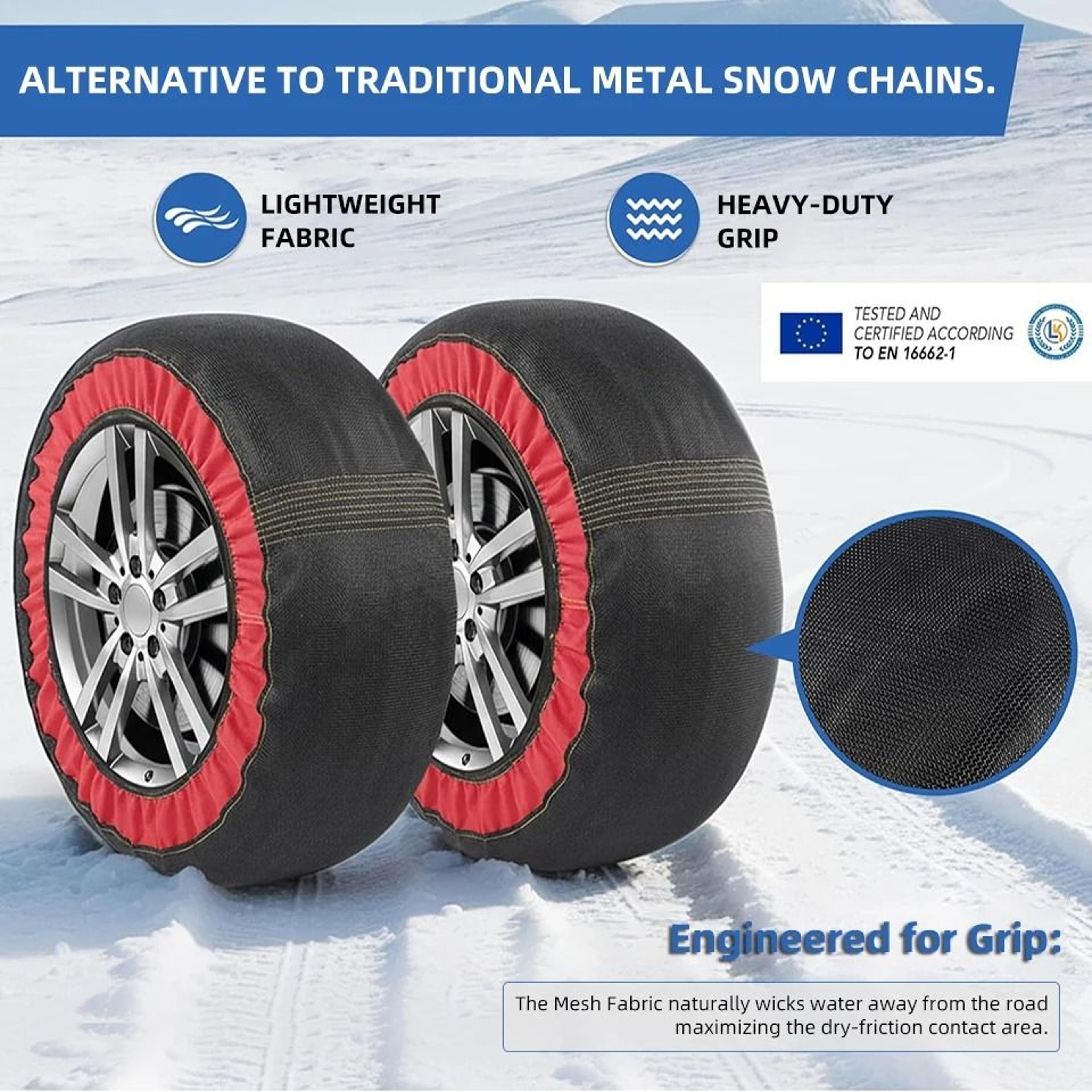 Car Snow Sock Textile Tire Chains 2