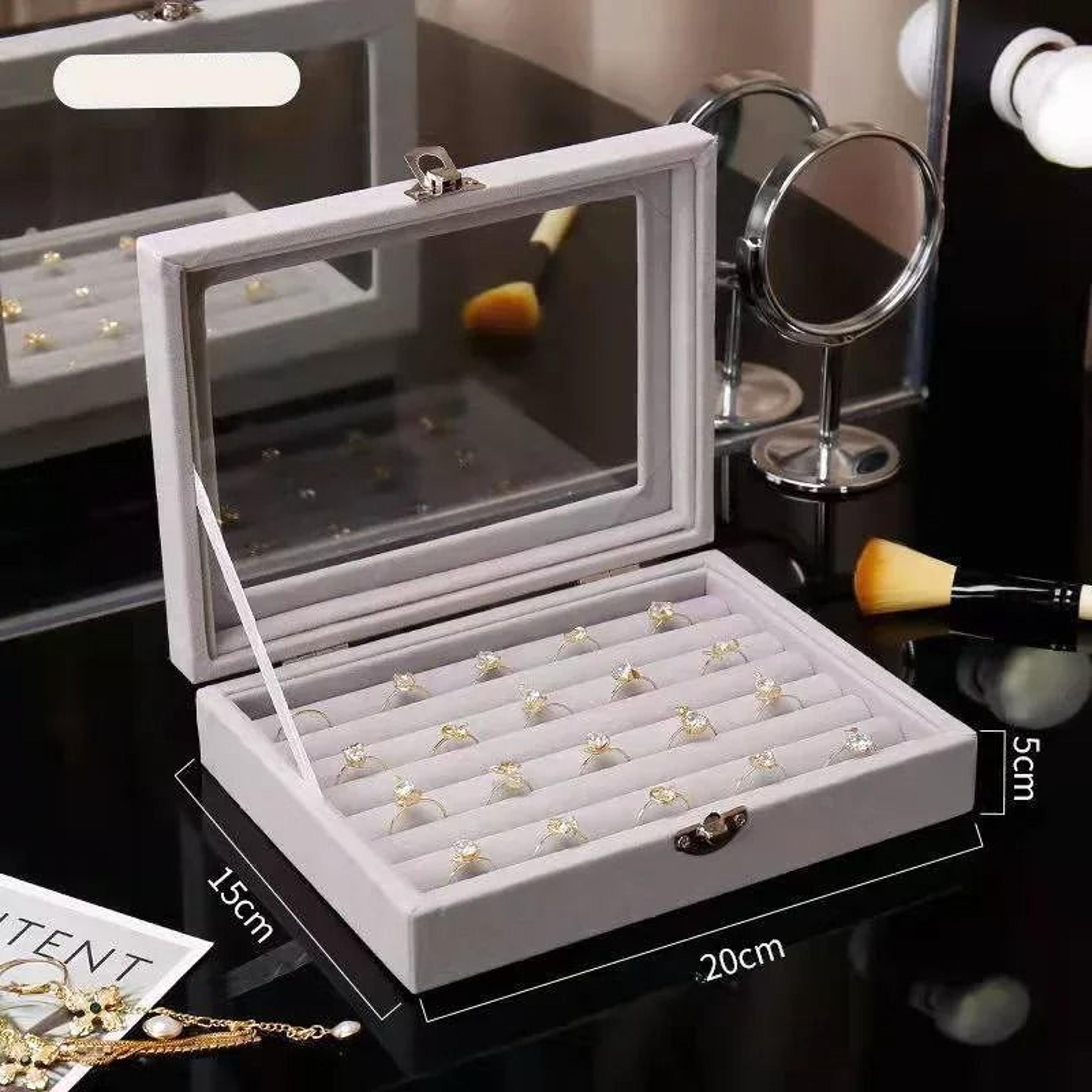 Elegant Covered Jewelry Storage Box 8