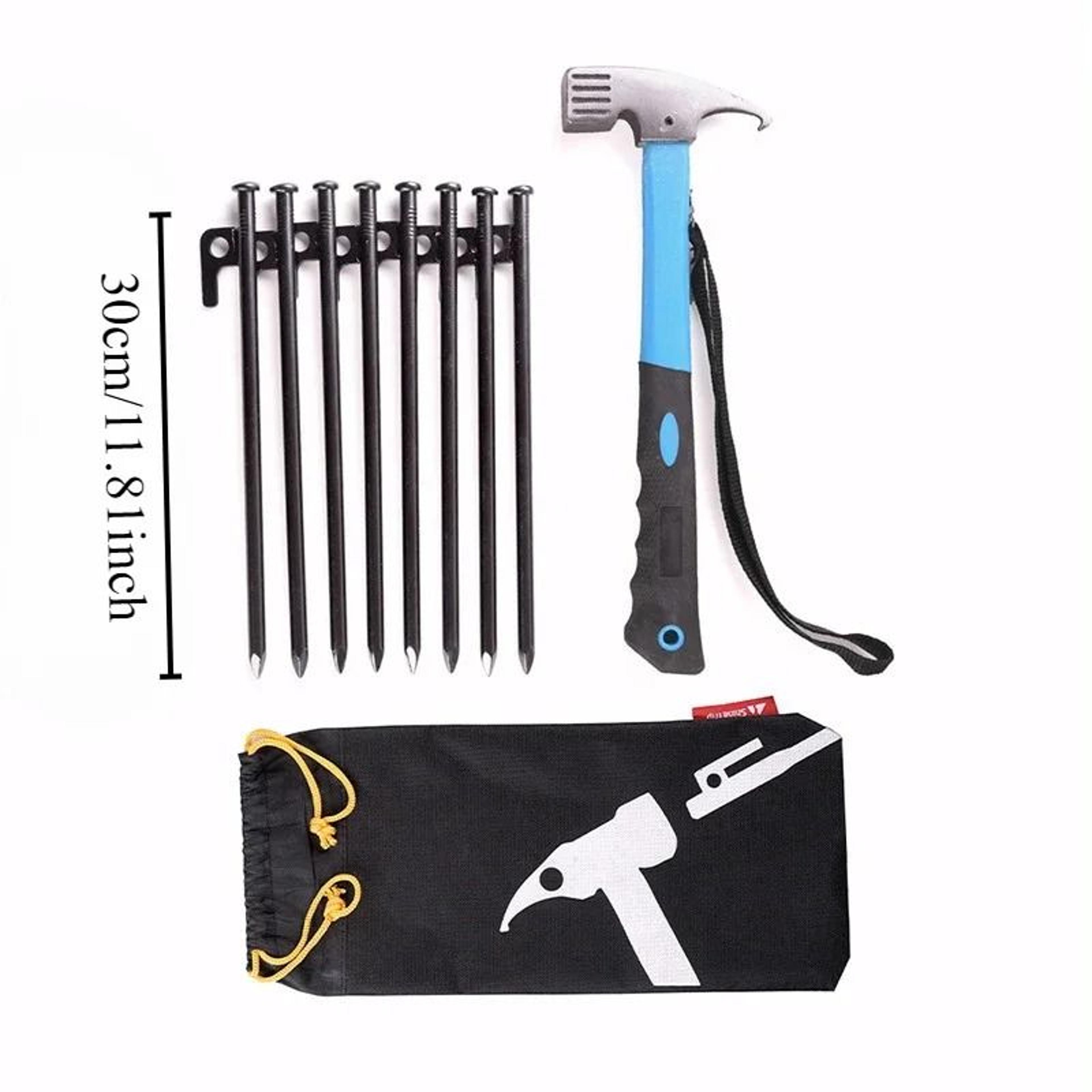 Heavy Duty Camping Tent Stake And Hammer Set 11