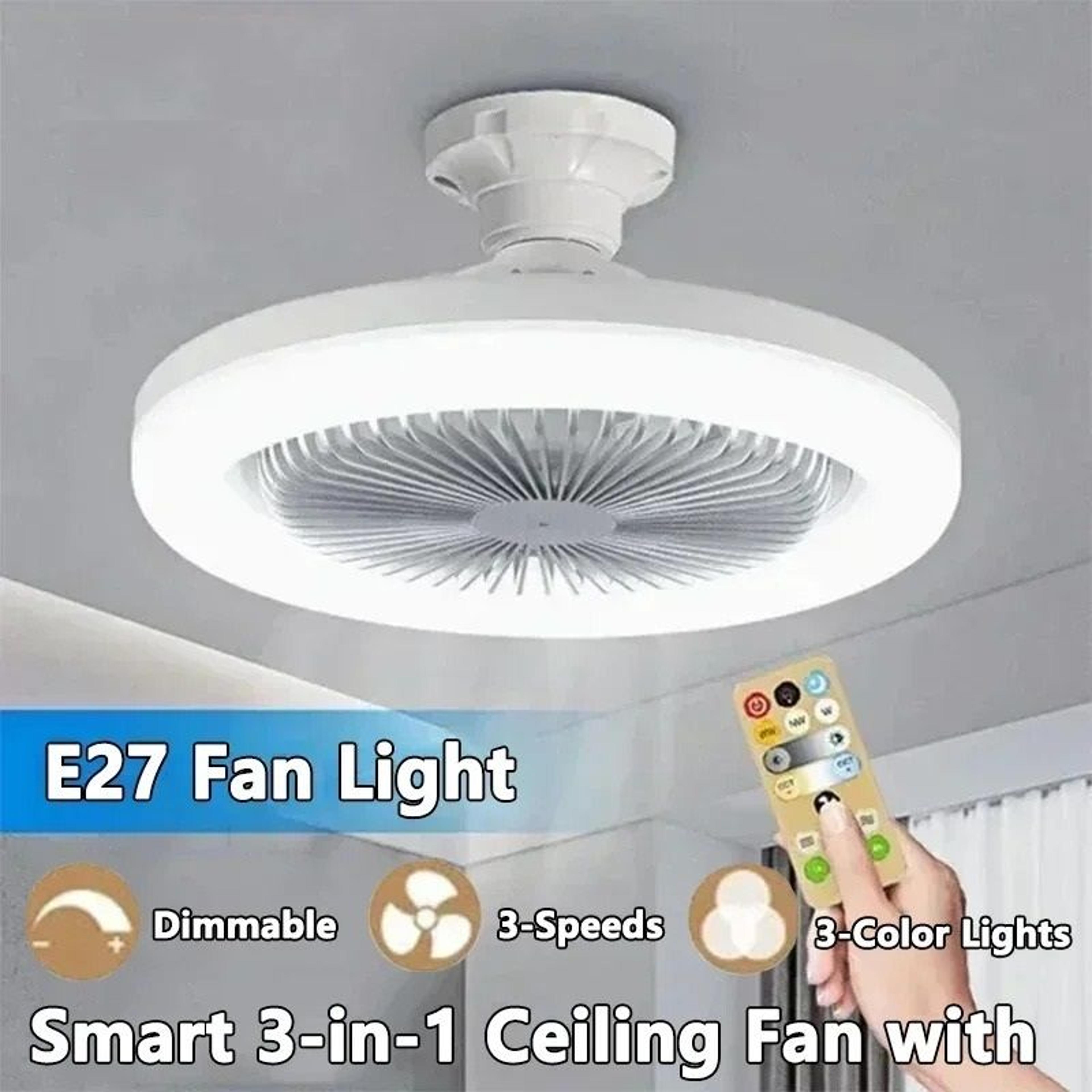 Intelligent 3 In 1 Integrated Ceiling Fan And Light 0
