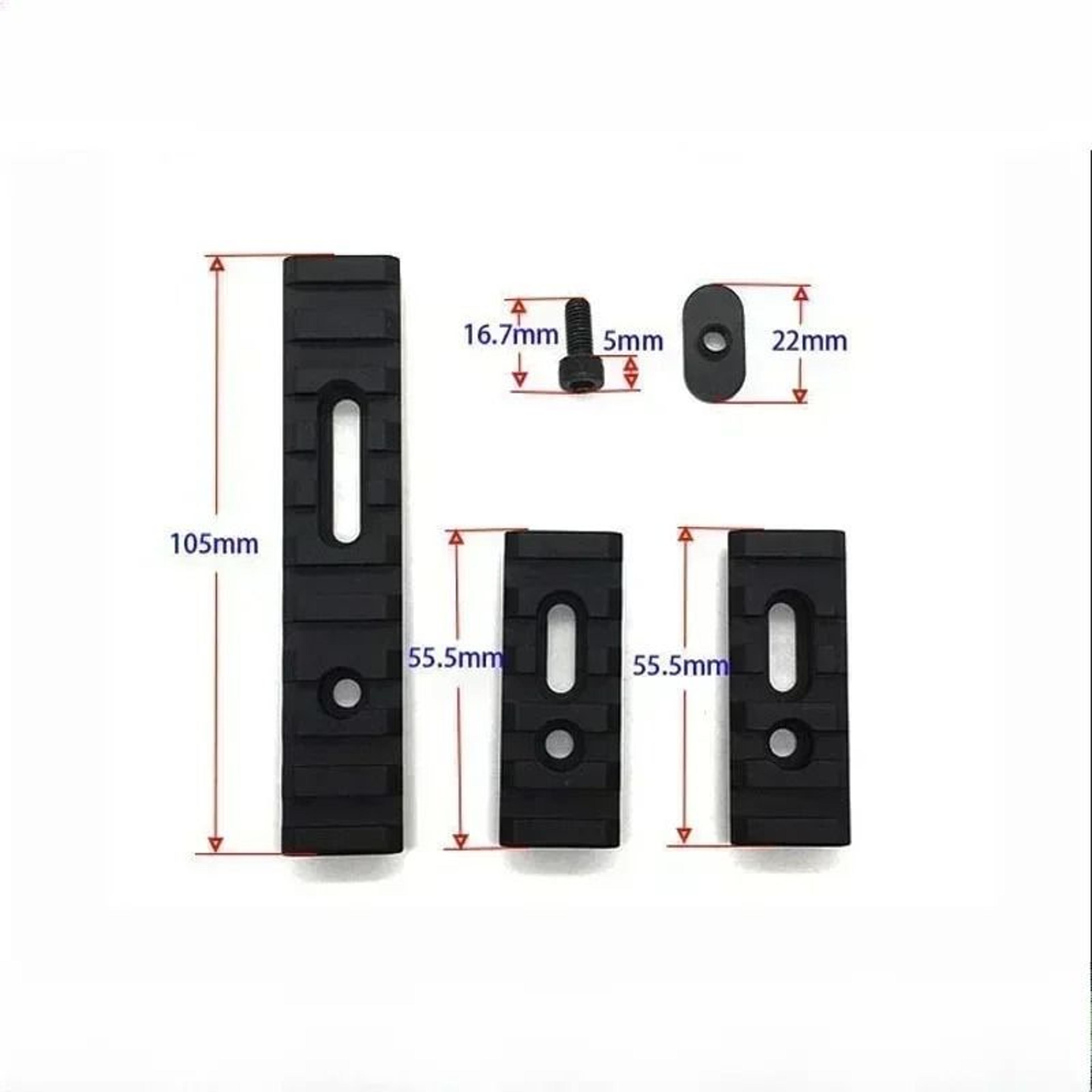 Aluminum Tactical Helmet Rail Mount Adapter Set 3