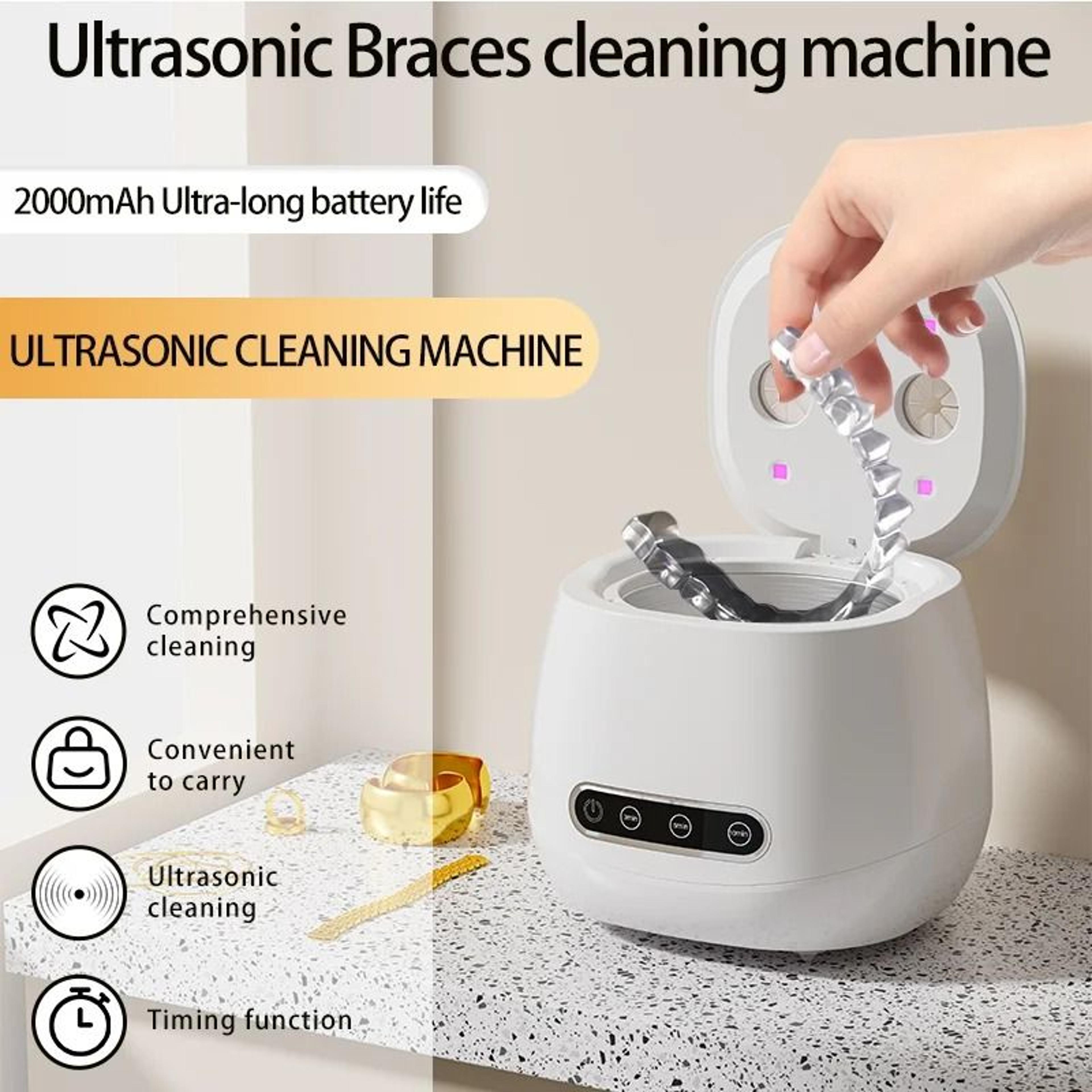 USB Rechargeable 48KHZ Professional Multi Function Ultrasonic Cleaner 0
