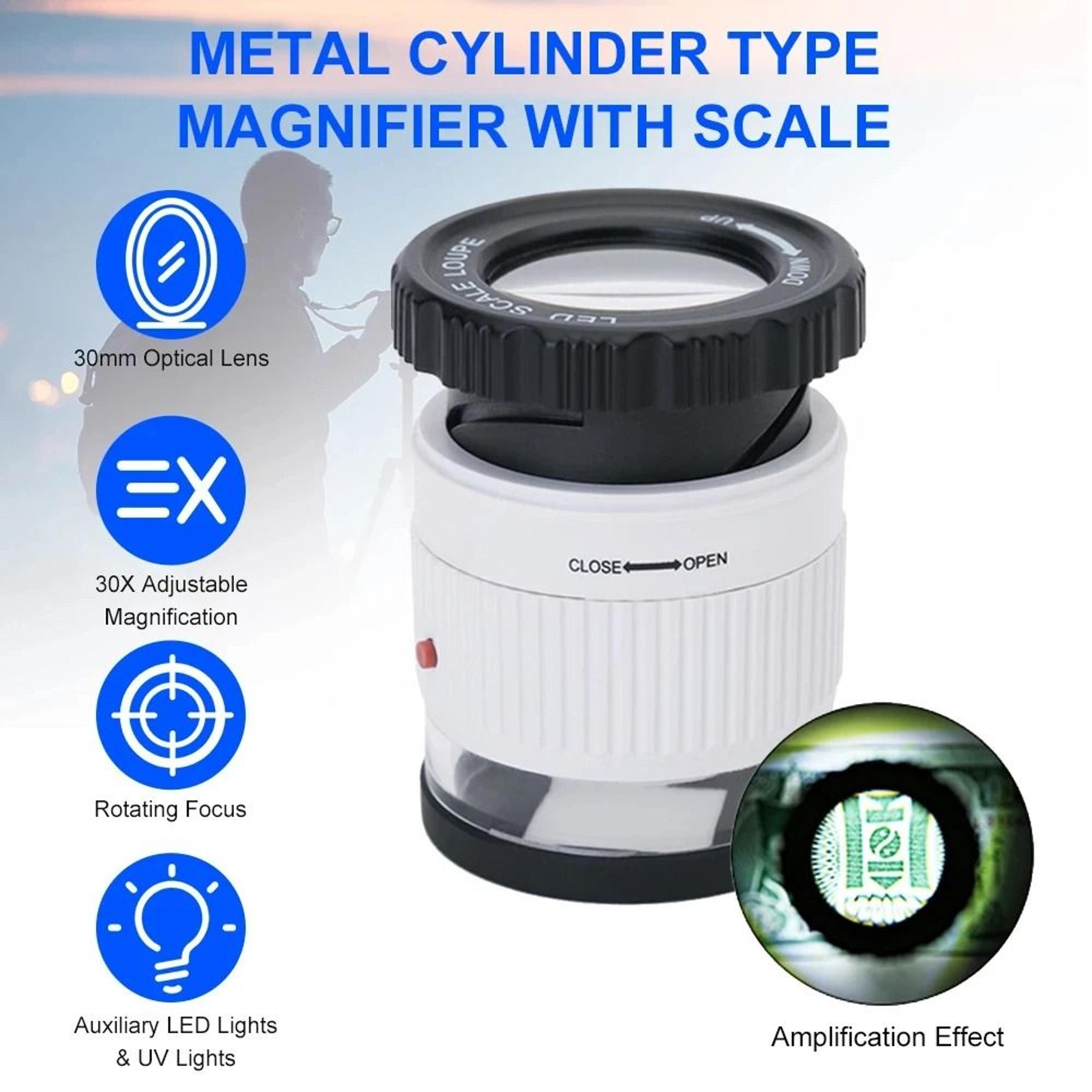 Professional 300X Precision LED Scale Loupe 0