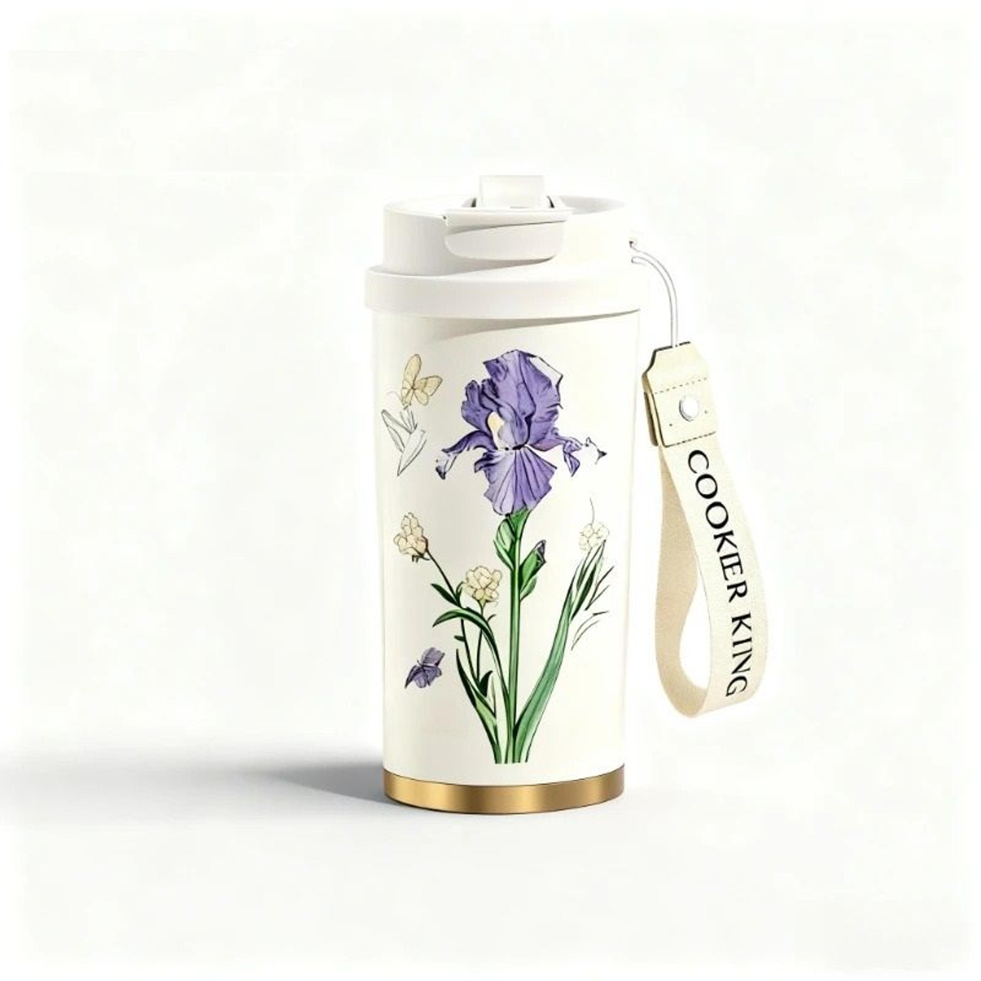 Flower Series Thermal Coffee Cup 5
